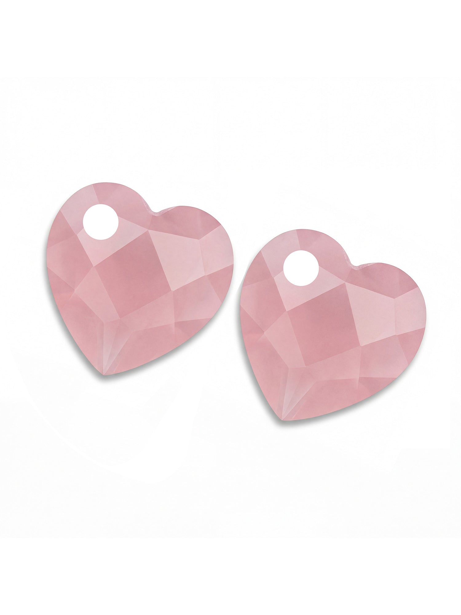 Oorbel Edelstenen Heart Pink Opalite - Oorbel Edelstenen Heart Pink Opalite