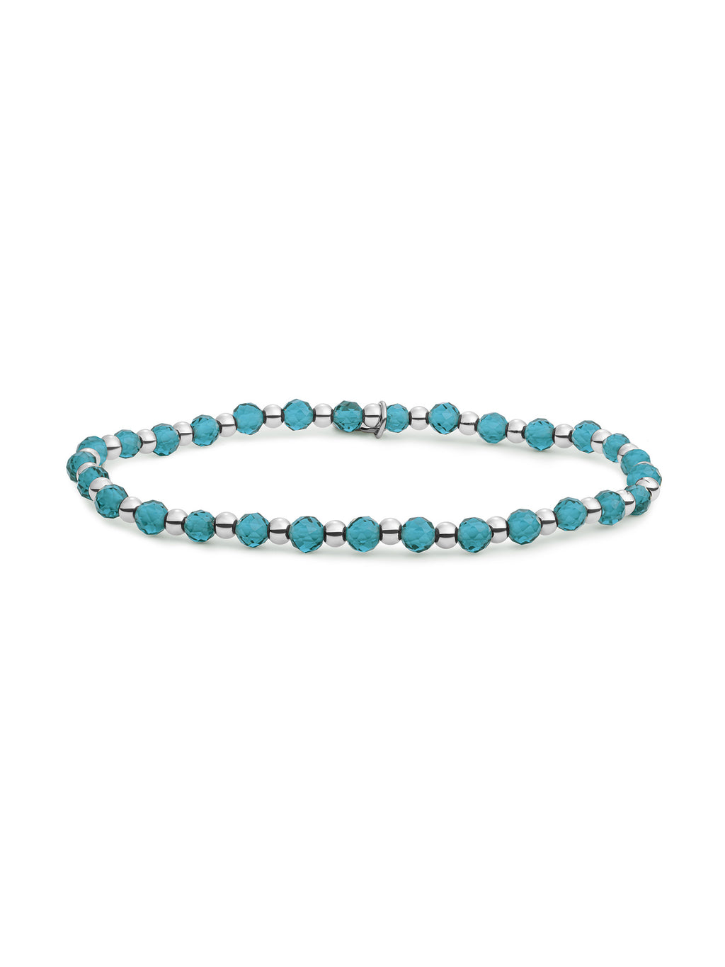 Interstellar Armband Turquoise Quartz - Rhodium Plated