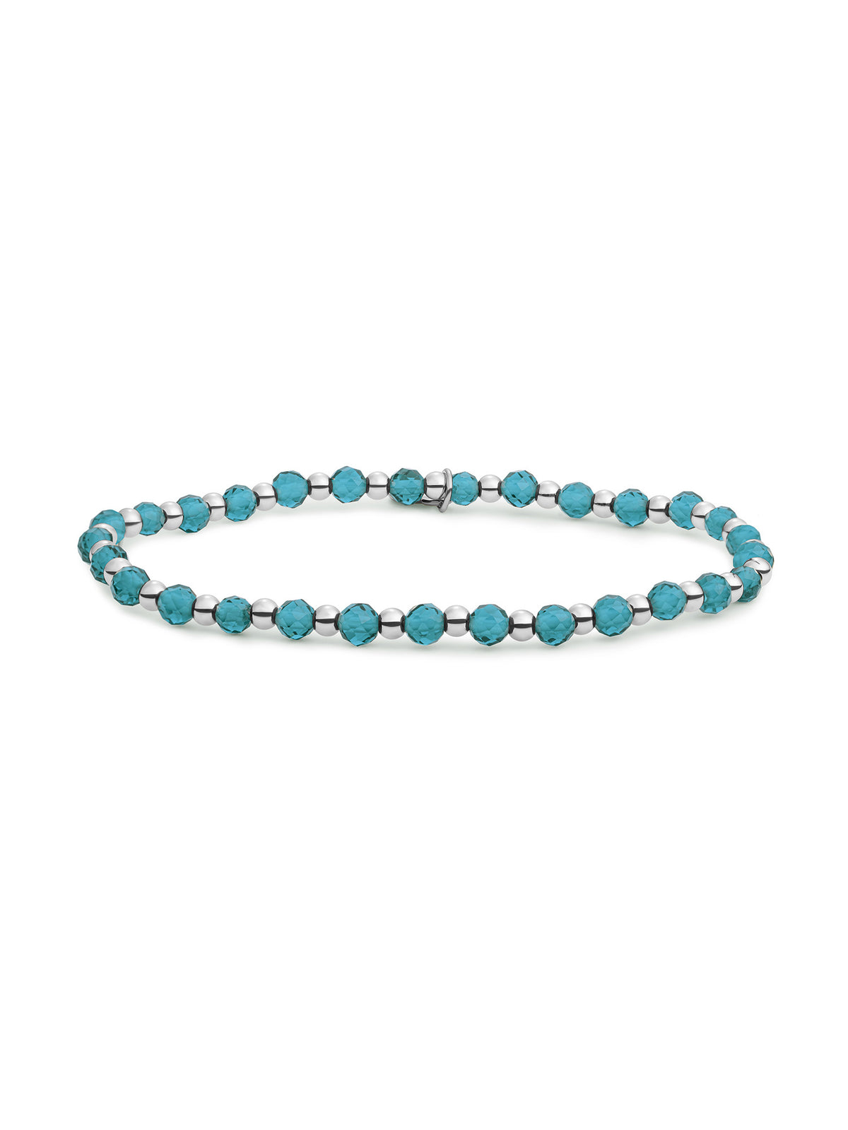 Interstellar Armband Turquoise Quartz - Rhodium Plated