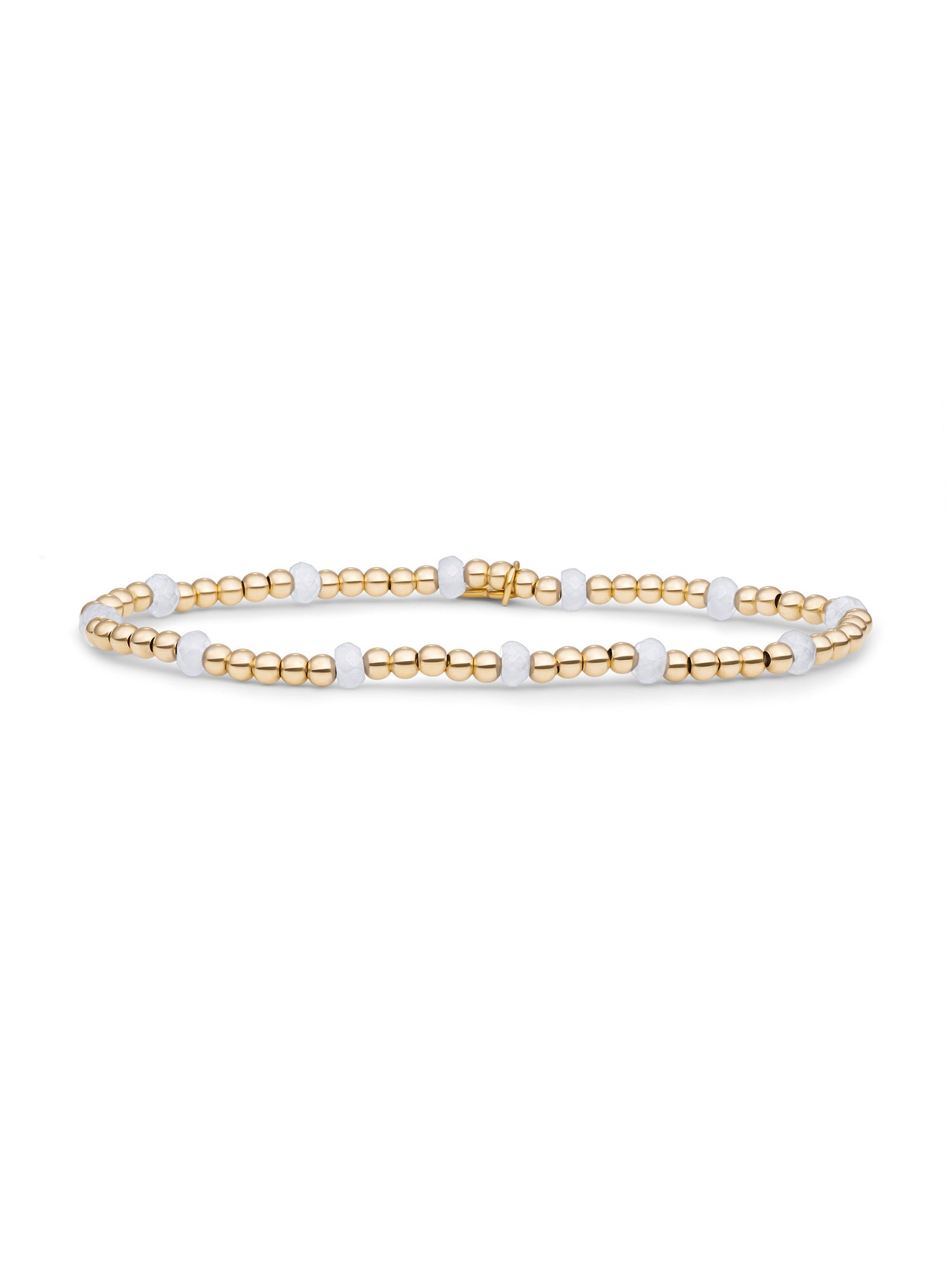 Reverse Roundel Armband Moonstone - Gold Plated