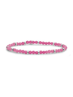 Roundel Interstellar Armband Candy Jade - Rhodium Plated