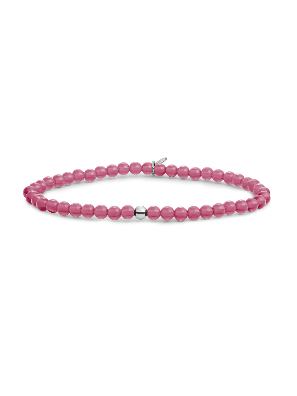 Saturn Armband Small Candy Jade - Rhodium Plated