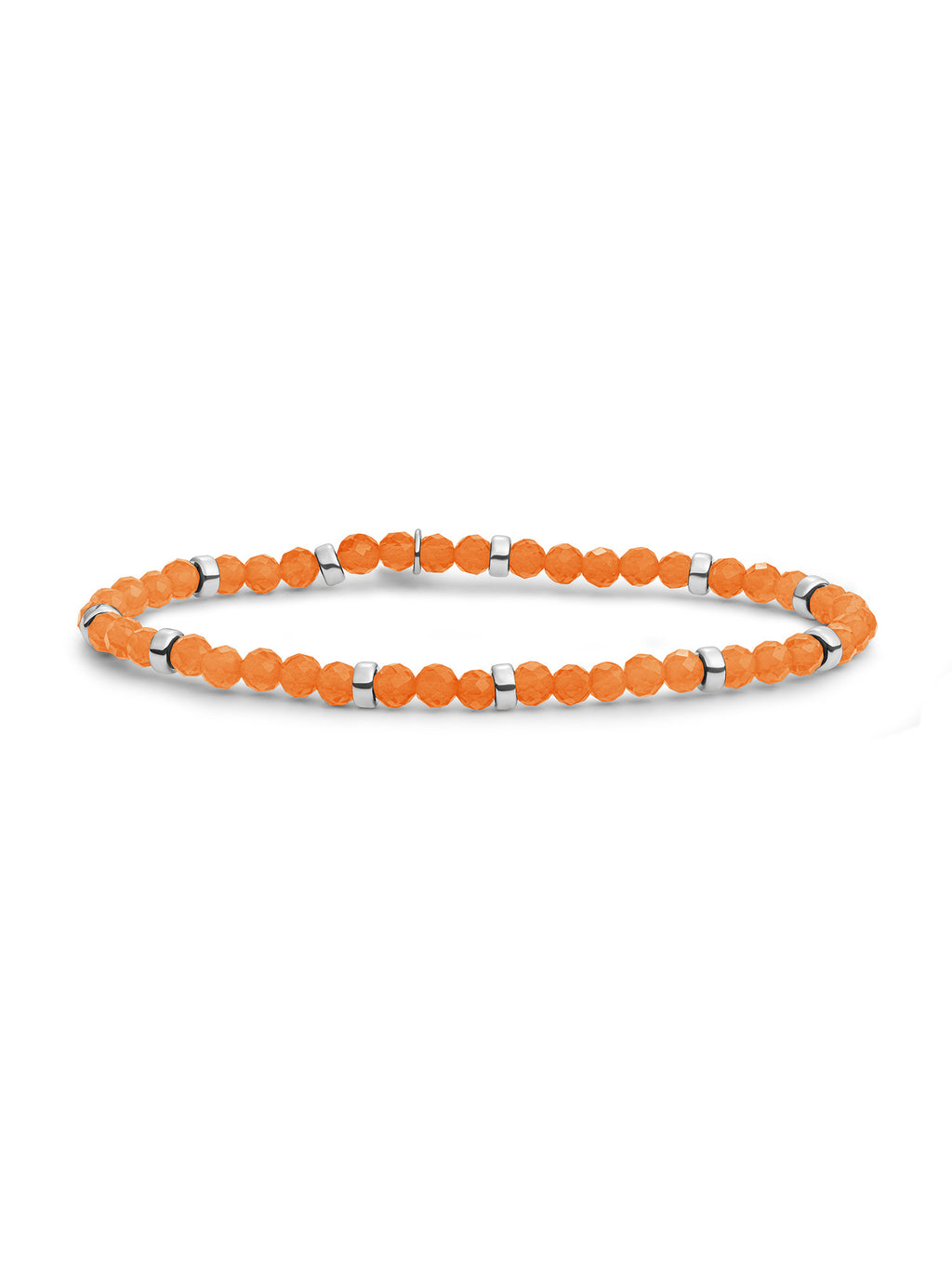 Roundel Interstellar Armband Red Aventurine - Rhodium Plated