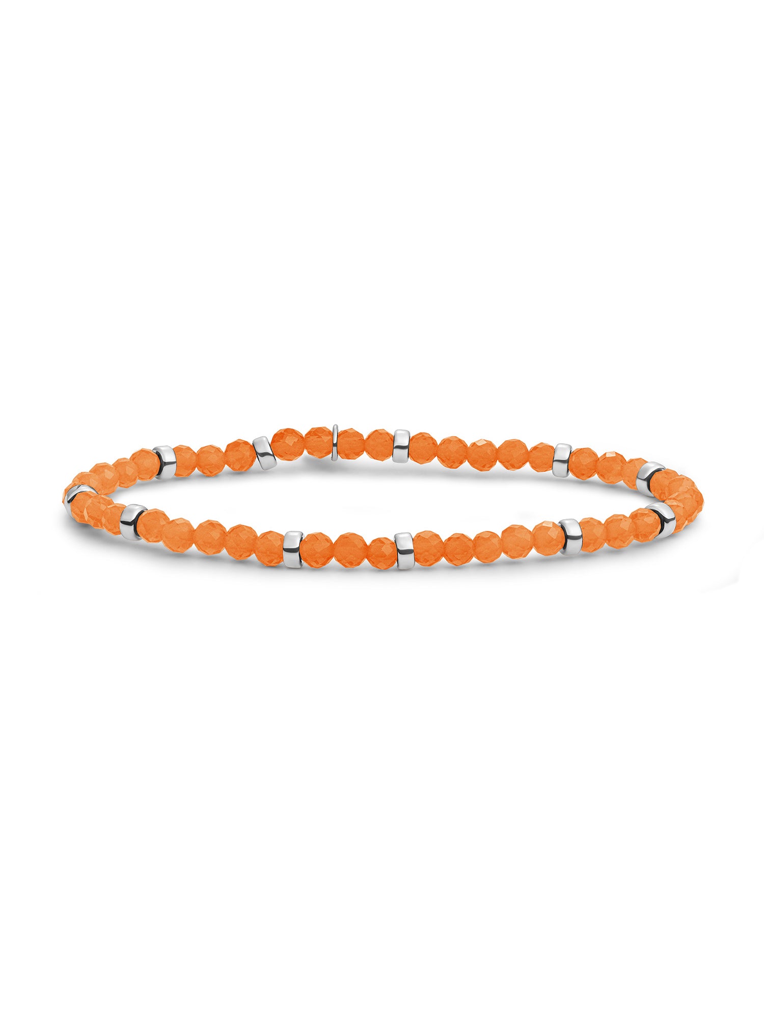 Roundel Interstellar Armband Red Aventurine - Rhodium Plated