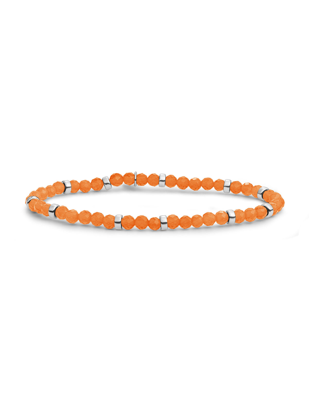 Roundel Interstellar Armband Red Aventurine - Rhodium Plated