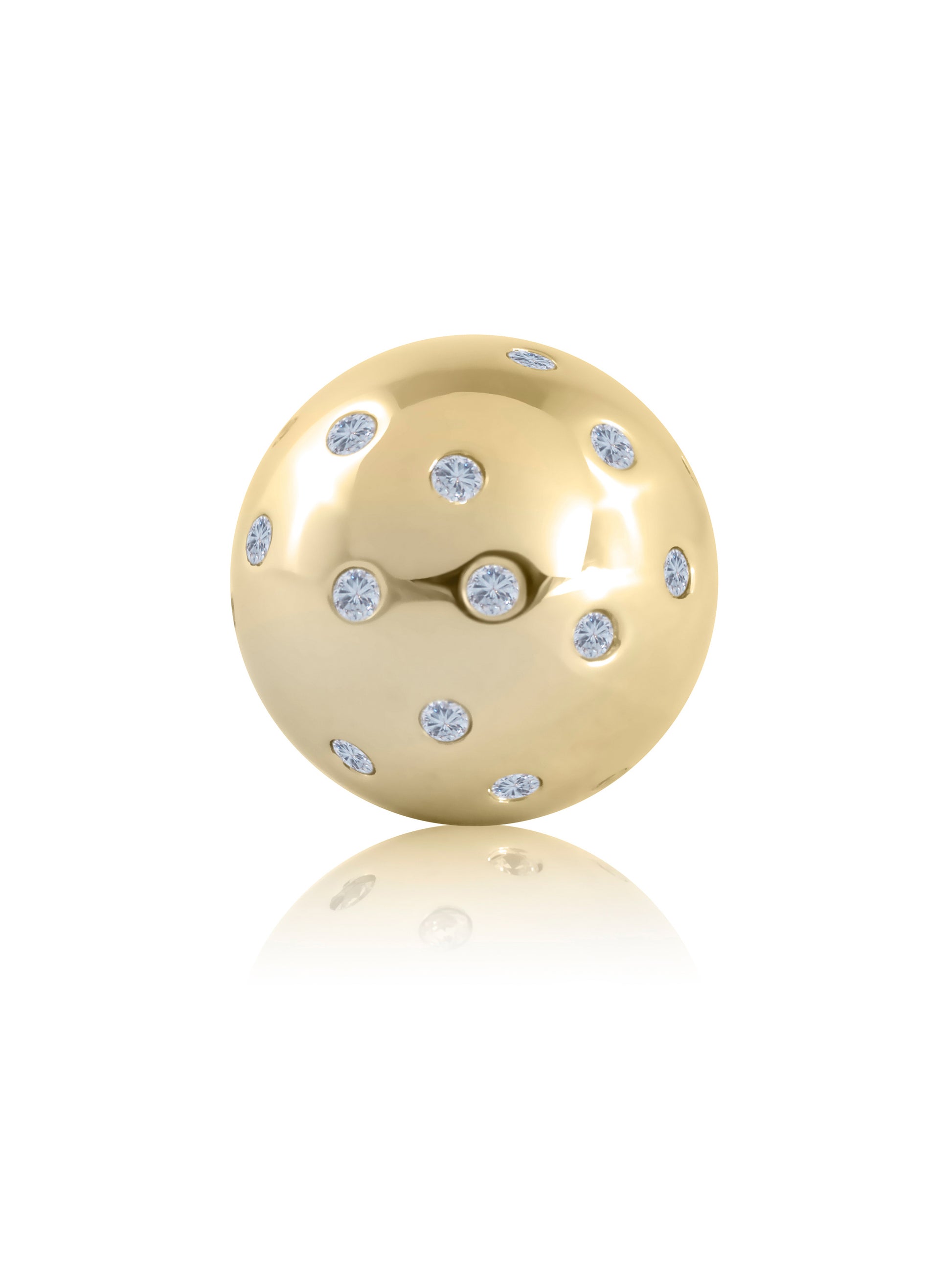 Gold - Flush set - Clear CZ - Gold - Flush set - Clear CZ