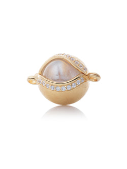 Bracelet Pendant - The Core Mat Crystal Gold - CZ Mat 14mm - Bracelet Pendant - The Core Mat Crystal Gold - CZ Mat 14mm