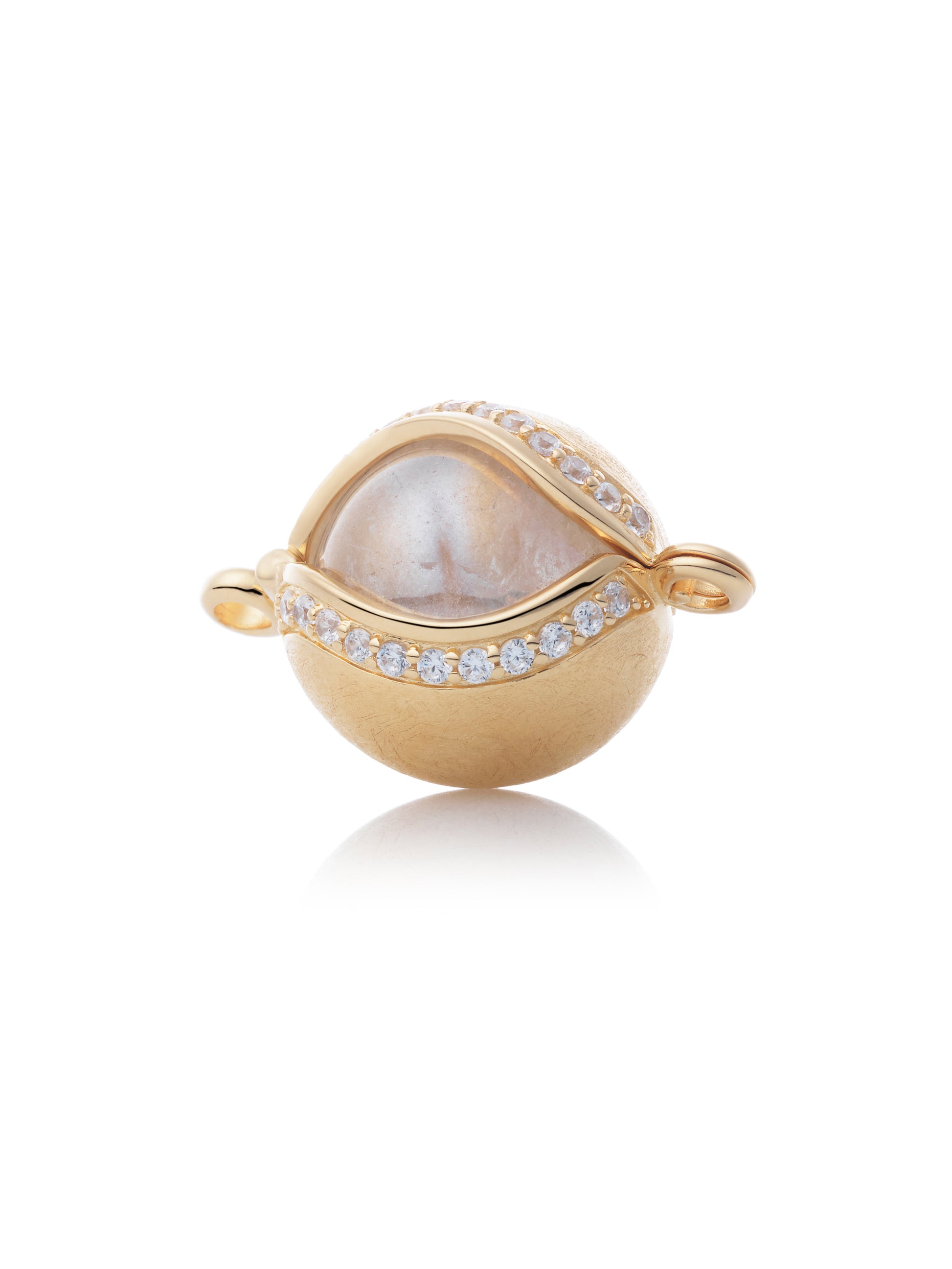 Bracelet Pendant - The Core Mat Crystal Gold - CZ Mat 14mm - Bracelet Pendant - The Core Mat Crystal Gold - CZ Mat 14mm