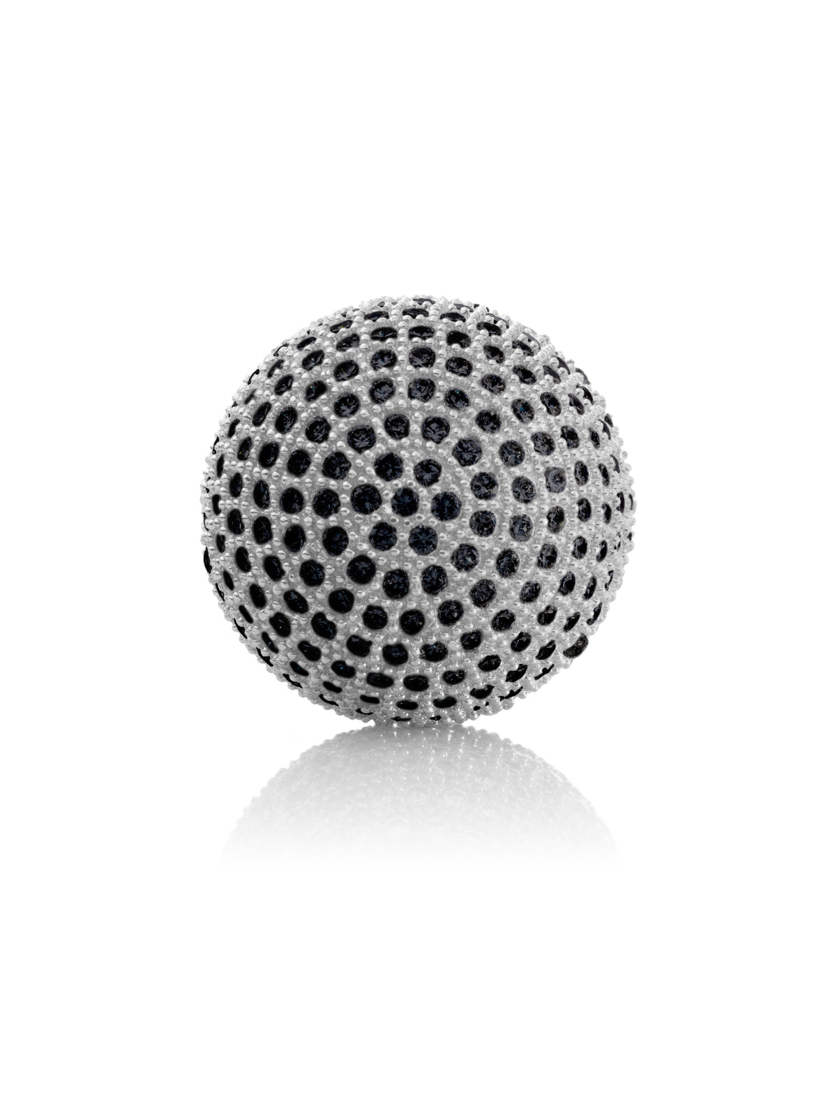 Silver - Micro Pavé set - 230 pcs Black CZ - Silver - Micro Pavé set - 230 pcs Black CZ