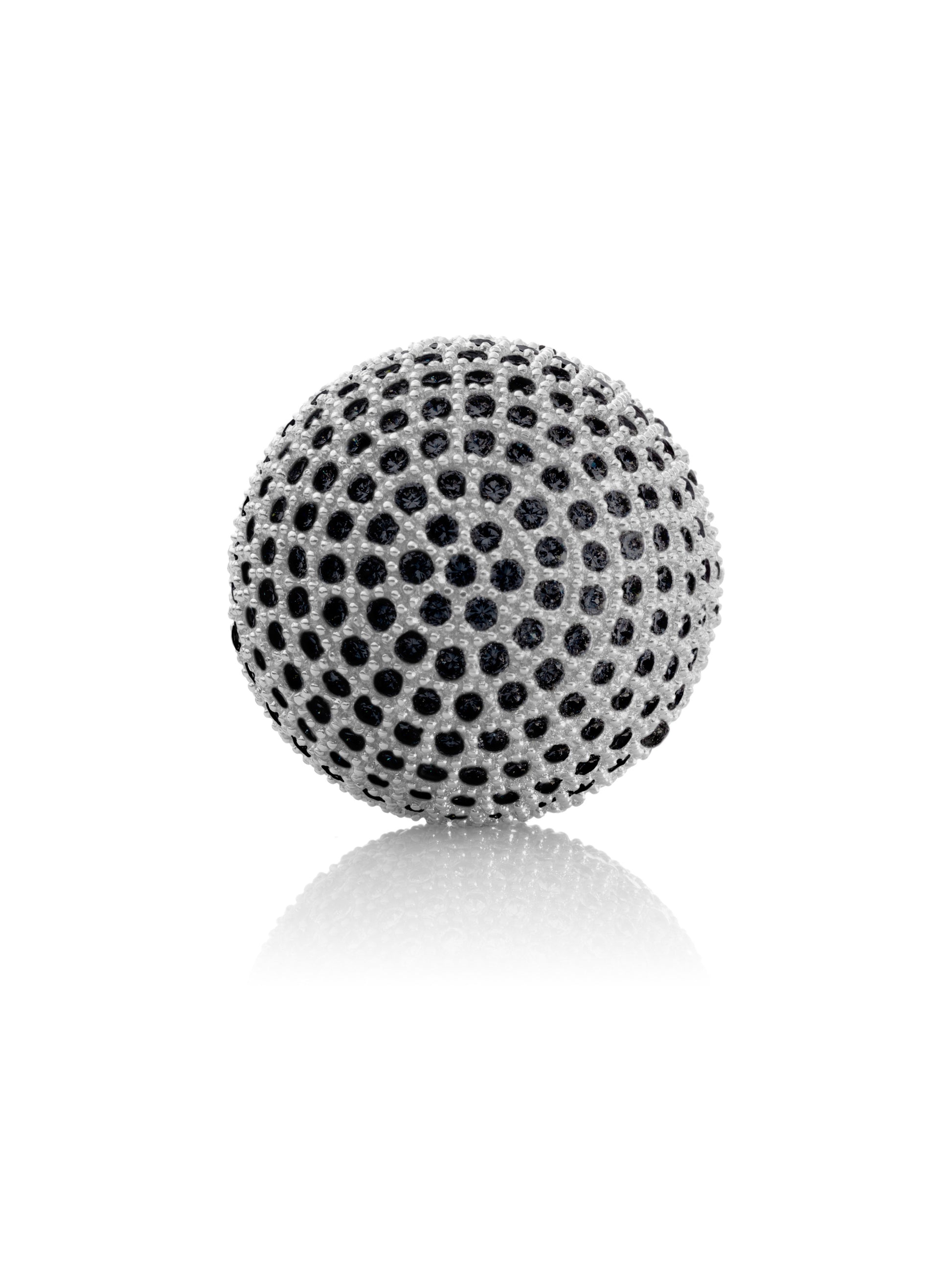 Silver - Micro Pavé set - 230 pcs Black CZ - Silver - Micro Pavé set - 230 pcs Black CZ