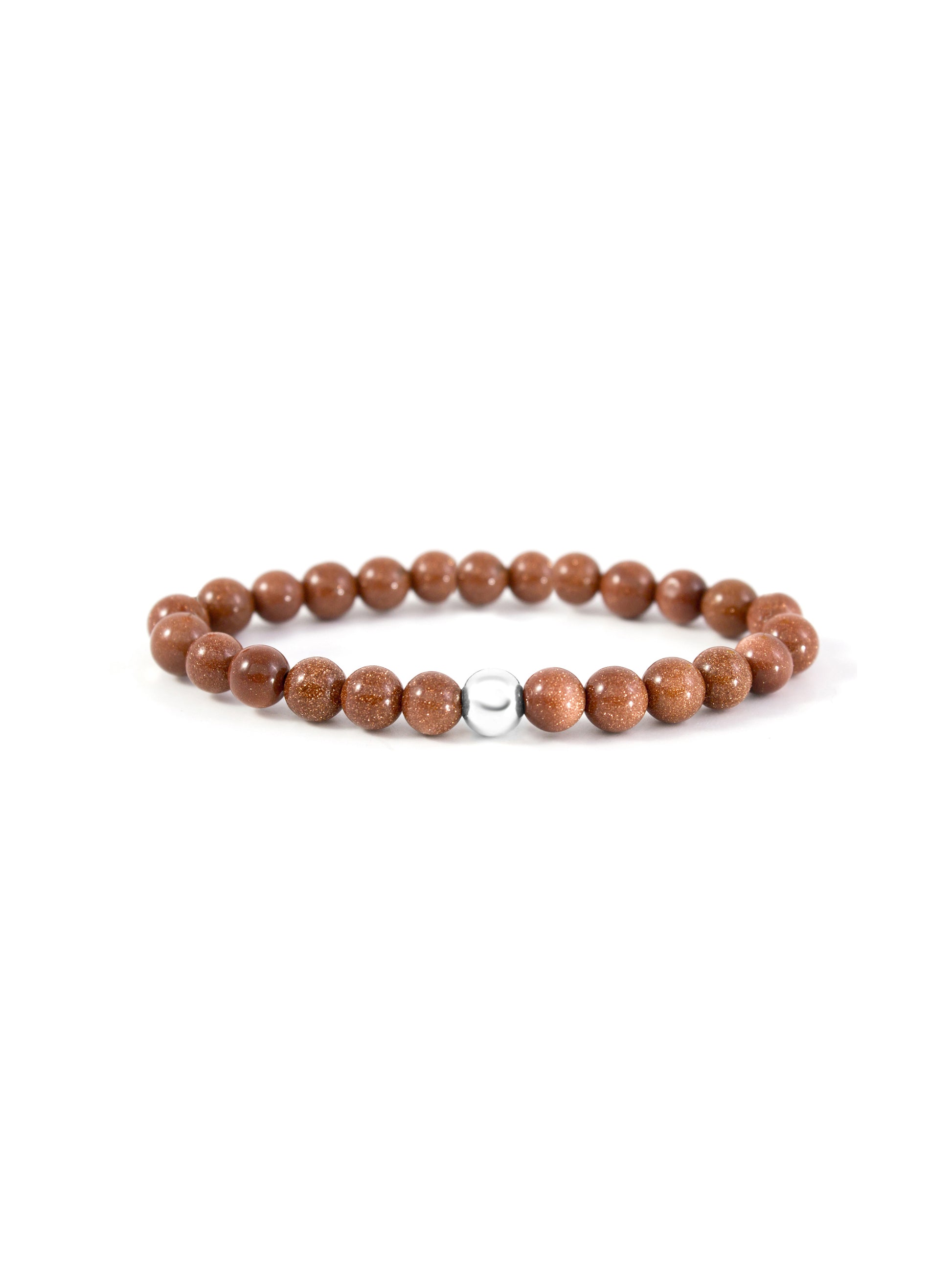 Saturn Armband Small Goldstone Brown - Saturn Armband Small Goldstone Brown