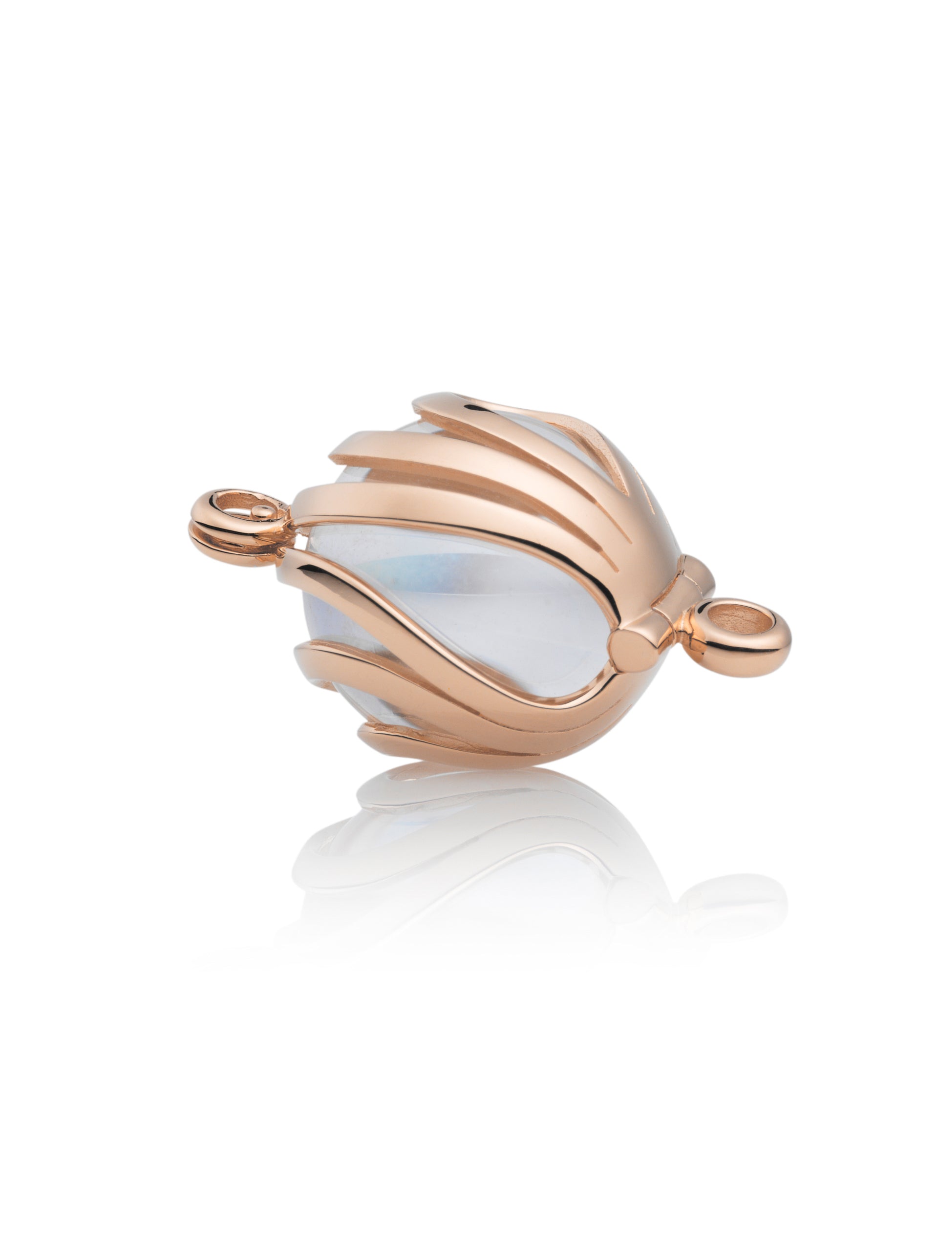 Bracelet Pendant - Aurora Rose Gold - Polished 14mm - Bracelet Pendant - Aurora Rose Gold - Polished 14mm