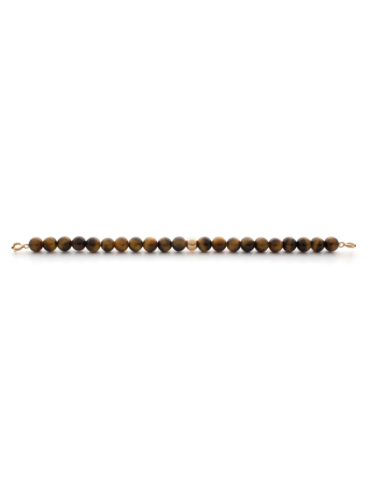 Rose gold Clasp - Bracelet 6mm Tiger Eye - Rose gold Clasp - Bracelet 6mm Tiger Eye
