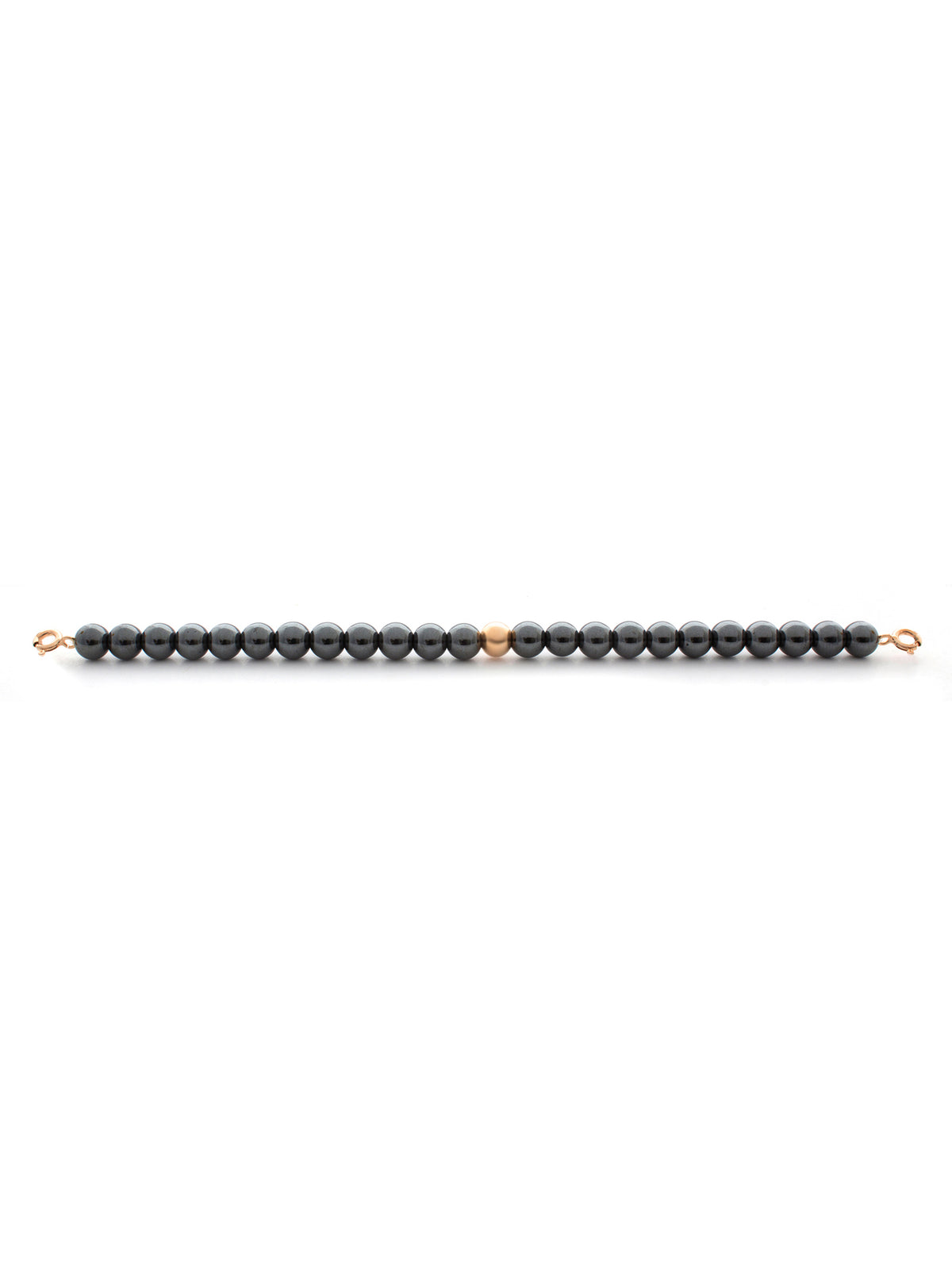 Rose gold Clasp - Bracelet 6mm Hematite - Rose gold Clasp - Bracelet 6mm Hematite