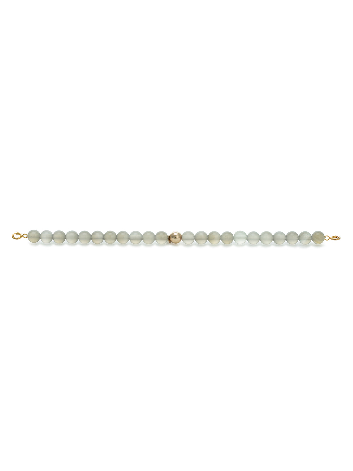 Rose gold Clasp - Bracelet 6mm Grey Agate - Rose gold Clasp - Bracelet 6mm Grey Agate