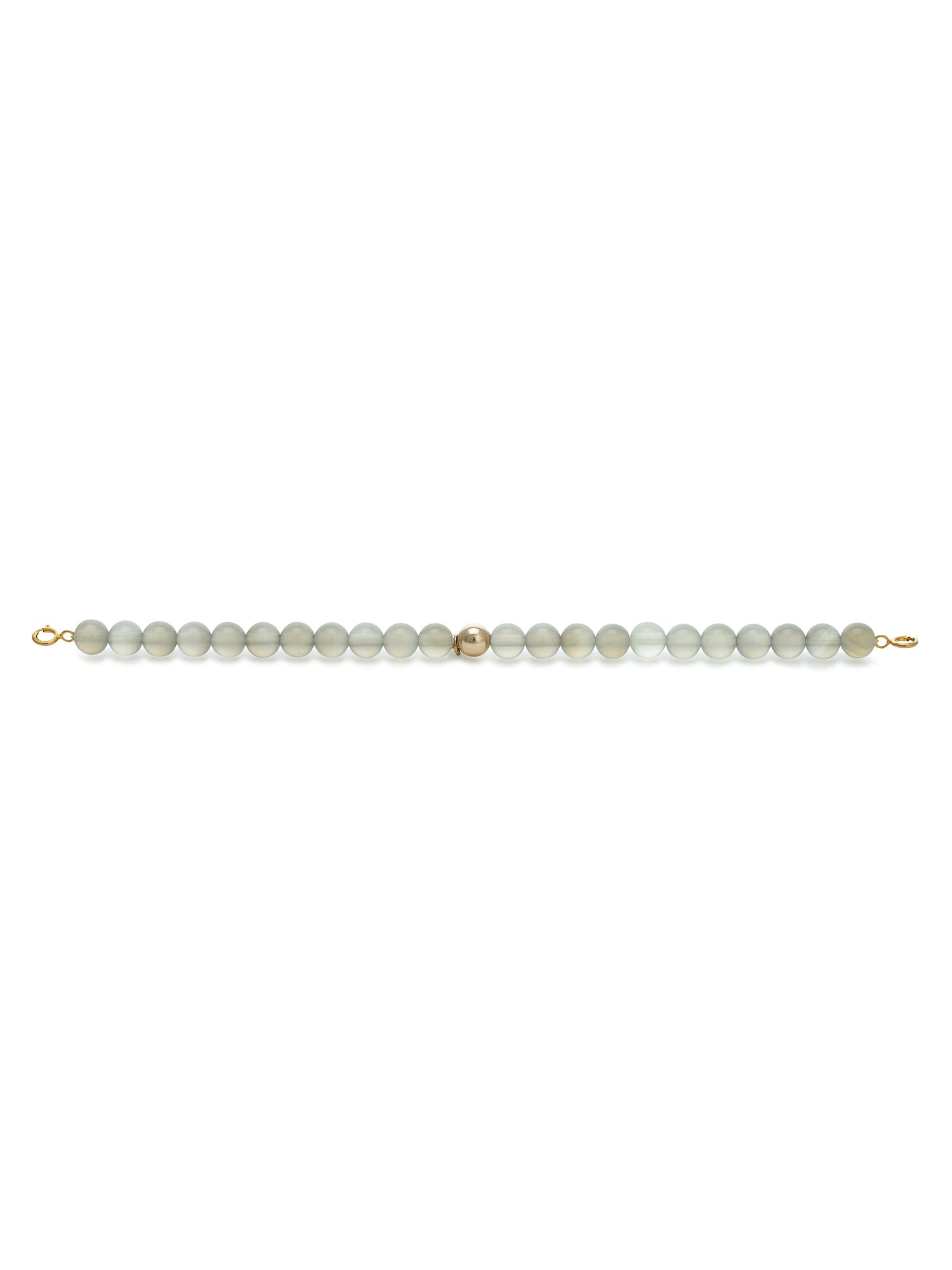 Rose gold Clasp - Bracelet 6mm Grey Agate - Rose gold Clasp - Bracelet 6mm Grey Agate
