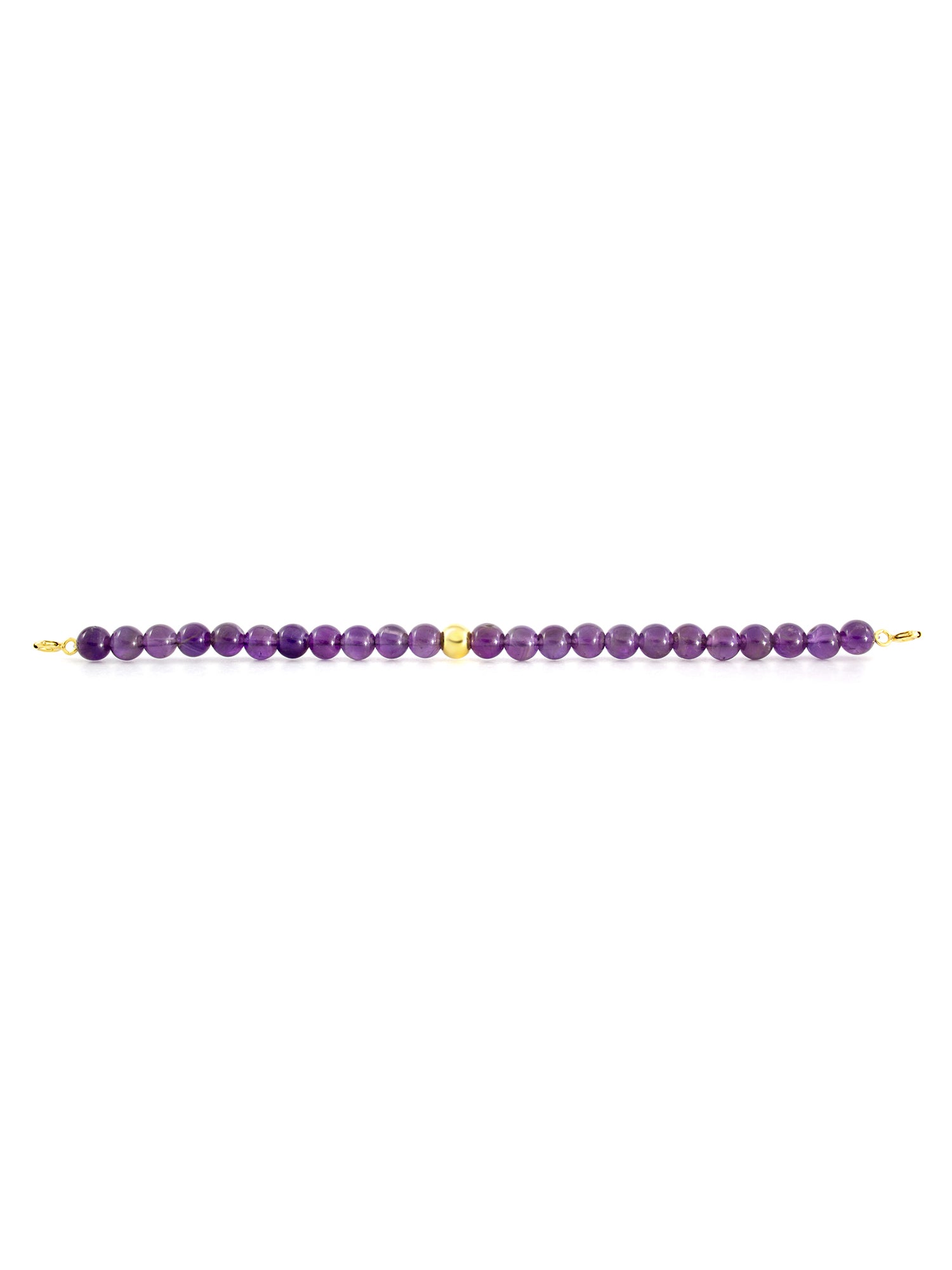 Gold Clasp - Bracelet 6mm Amethyst - Gold Clasp - Bracelet 6mm Amethyst