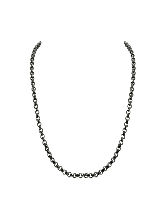 Ball chain ketting Black 80cm - Ball chain ketting Black 80cm