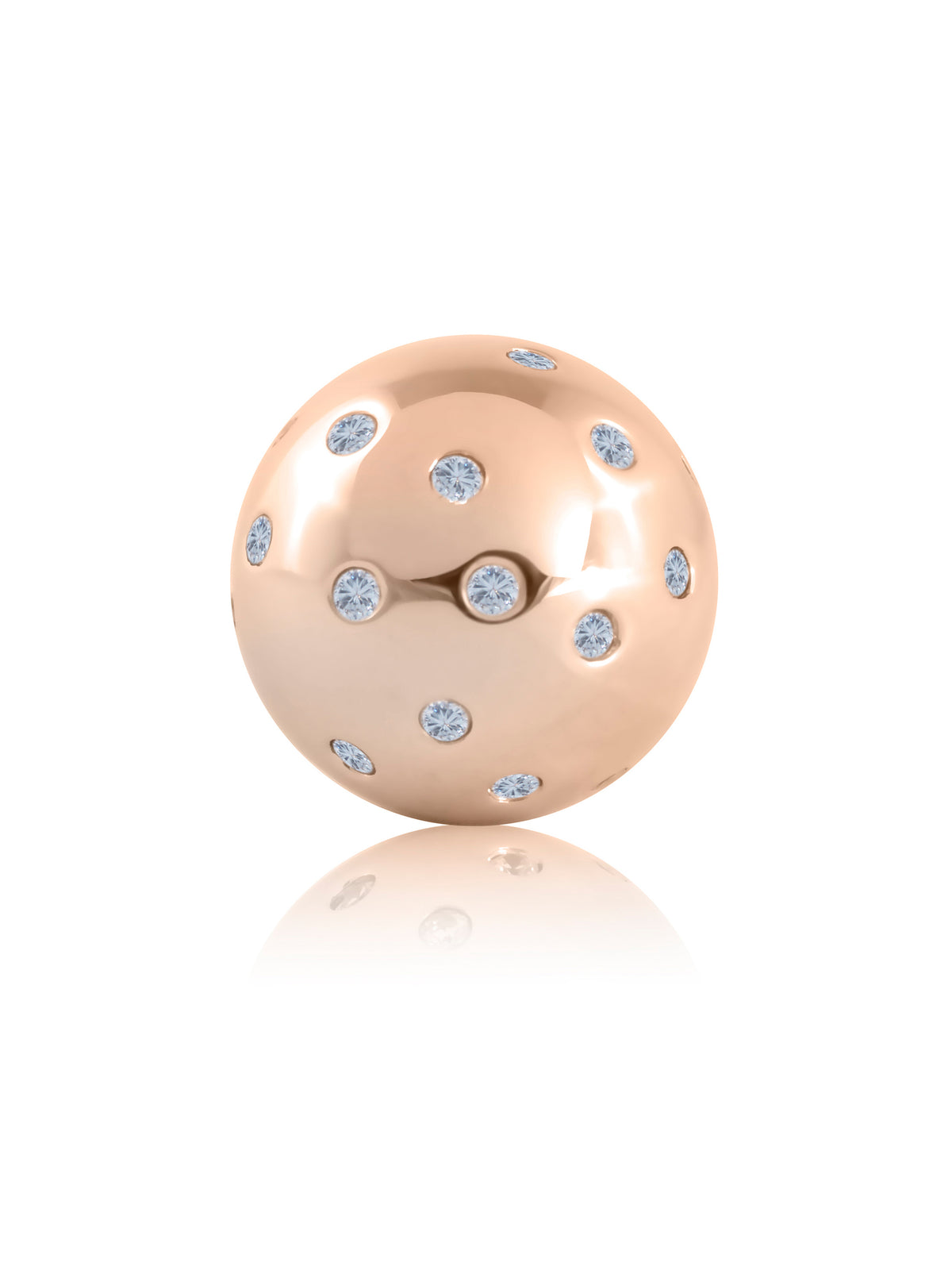 Rose Gold - Flush set - Clear CZ - Rose Gold - Flush set - Clear CZ