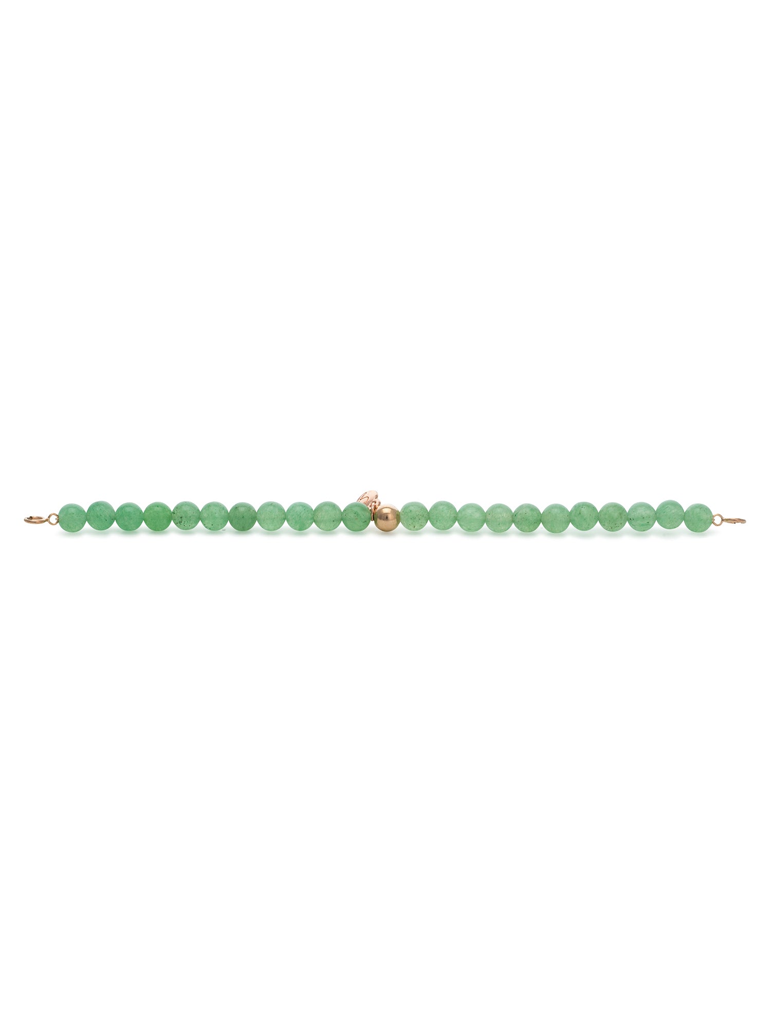 Rose gold Clasp - Bracelet 6mm Green Aventurine - Rose gold Clasp - Bracelet 6mm Green Aventurine