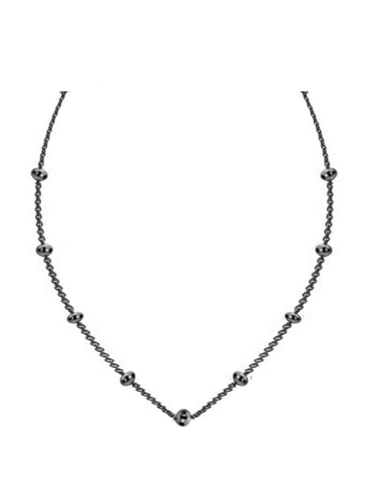 Ball chain ketting Black 70cm - Ball chain ketting Black 70cm