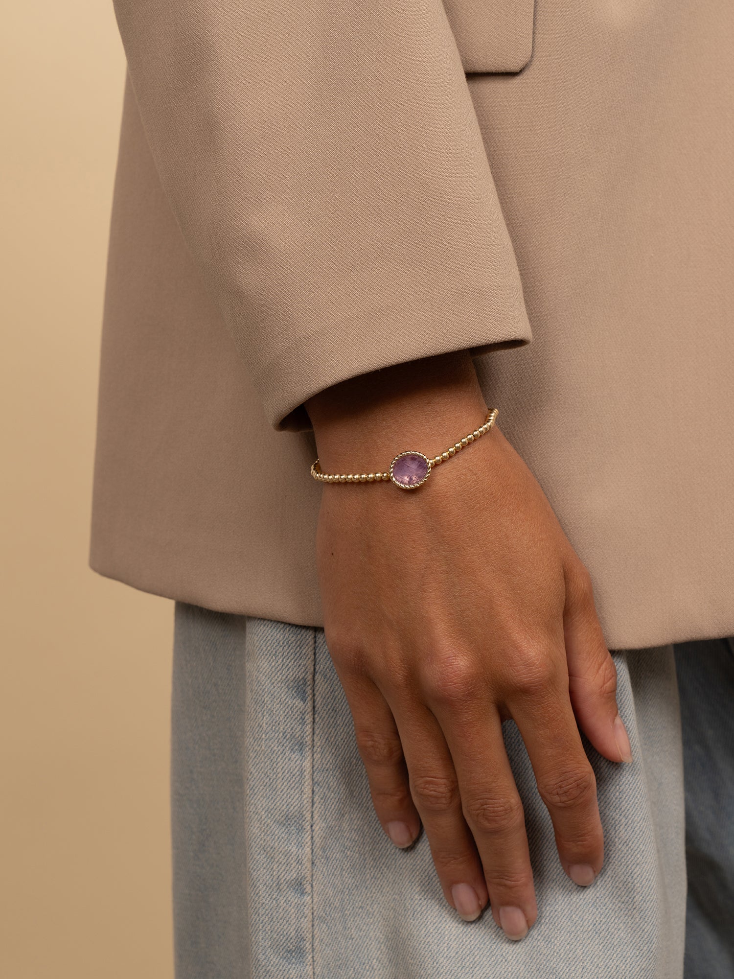 Twist Armband Amethyst