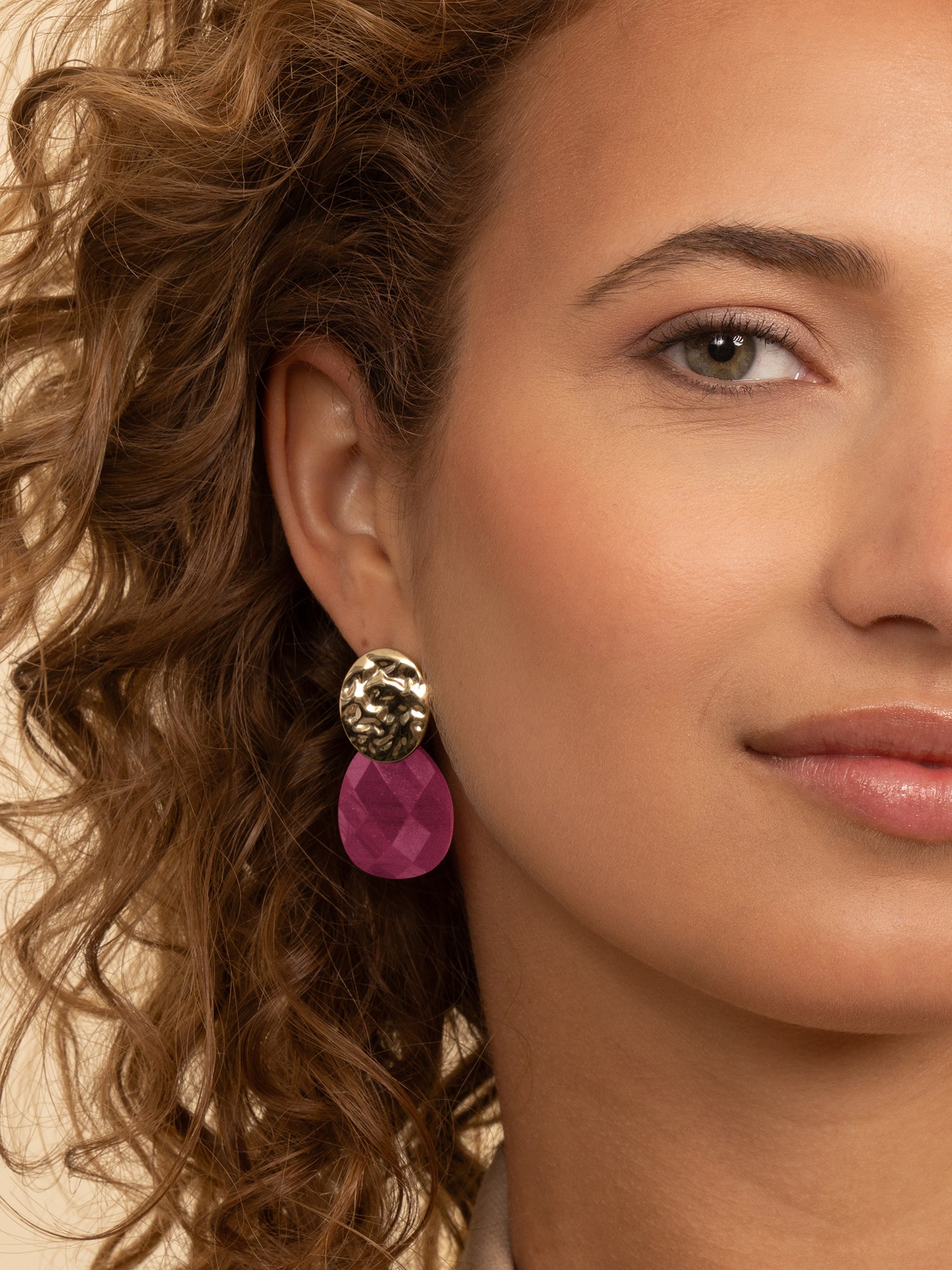 Oorbel Edelstenen Afterglow Candy Jade - Oorbel Edelstenen Afterglow Candy Jade