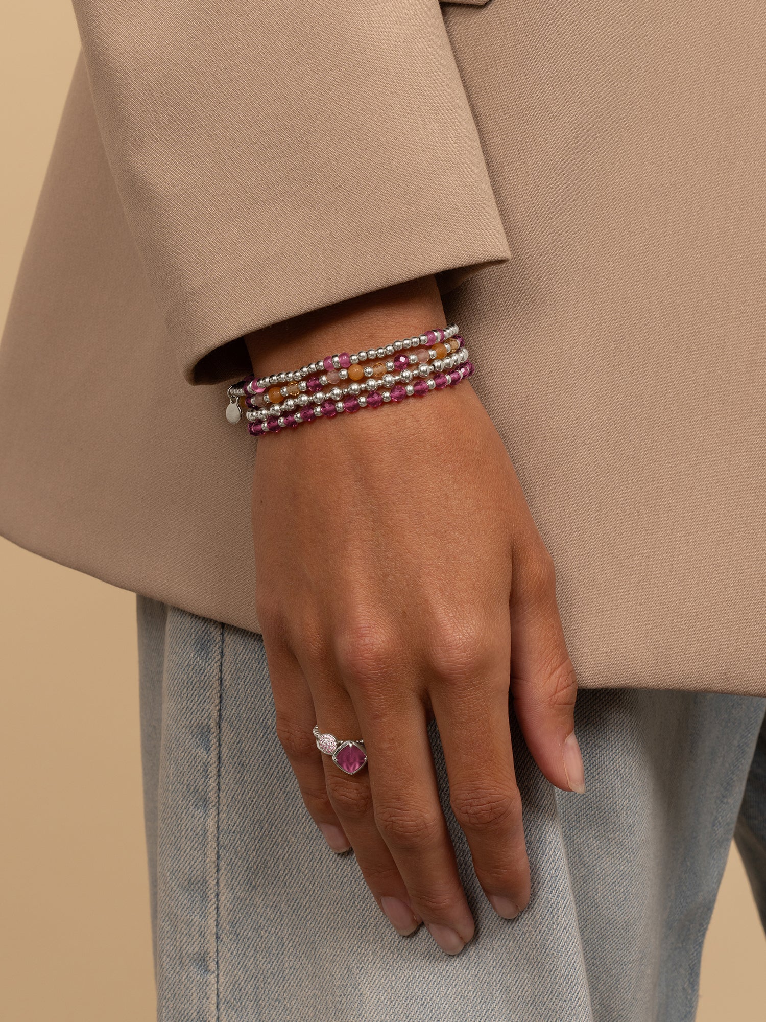 Bold Mix Armband 4mm + 2mm