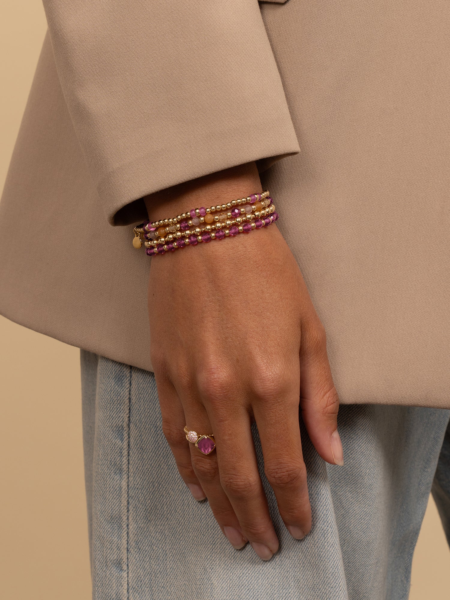 Bold Mix Armband 4mm + 2mm