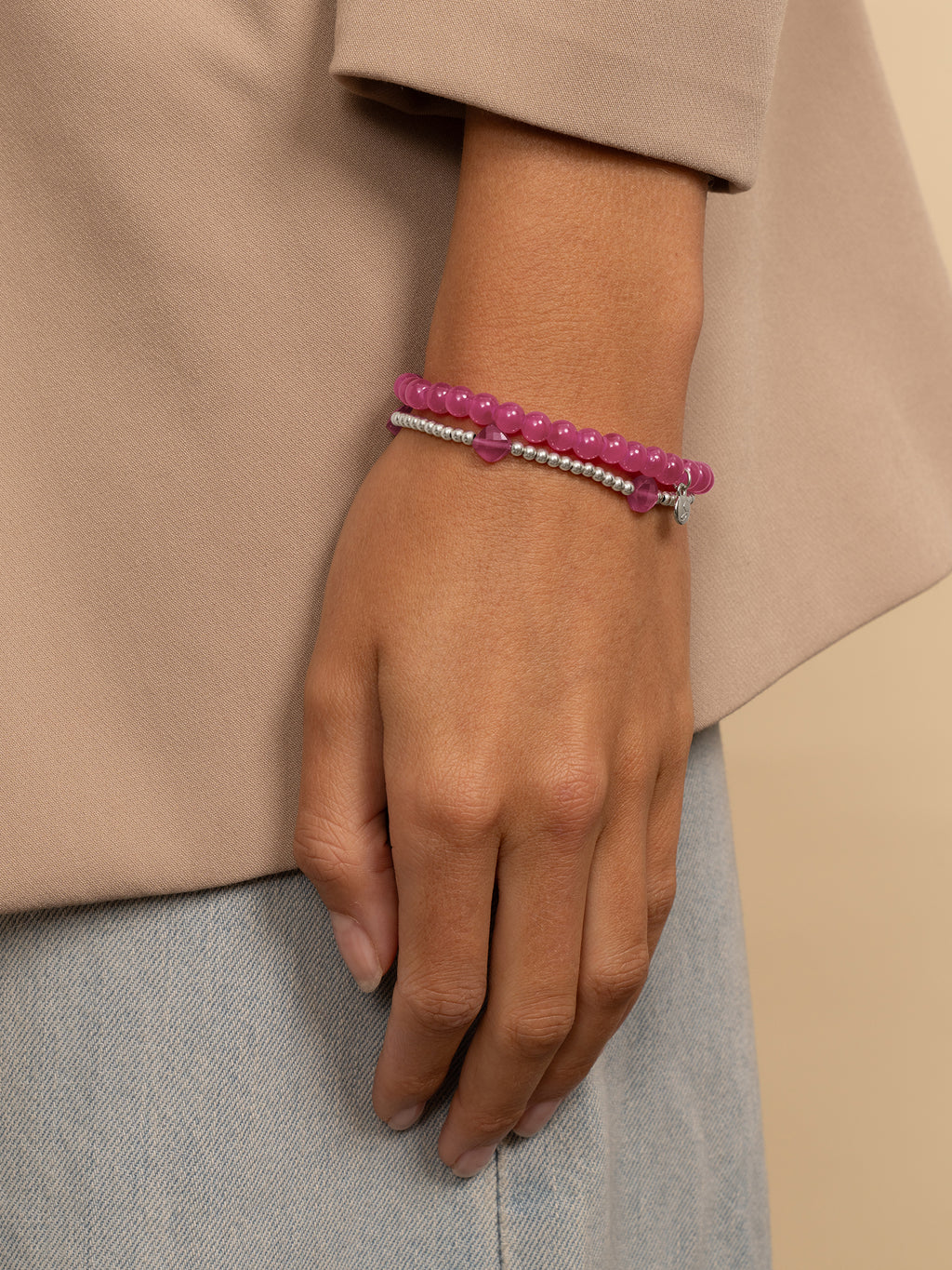 Cushion Cut Armband Candy Jade