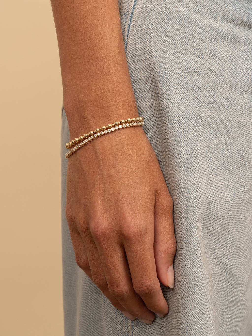 Bold Mix Armband 4mm + 2mm