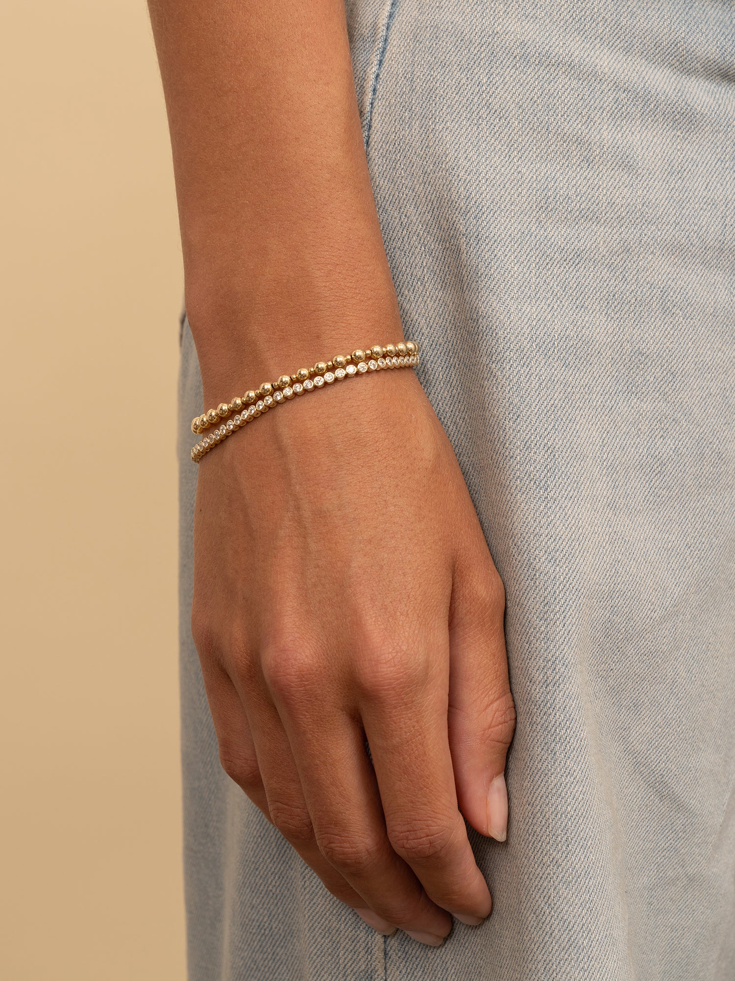 Bold Mix Armband 4mm + 2mm