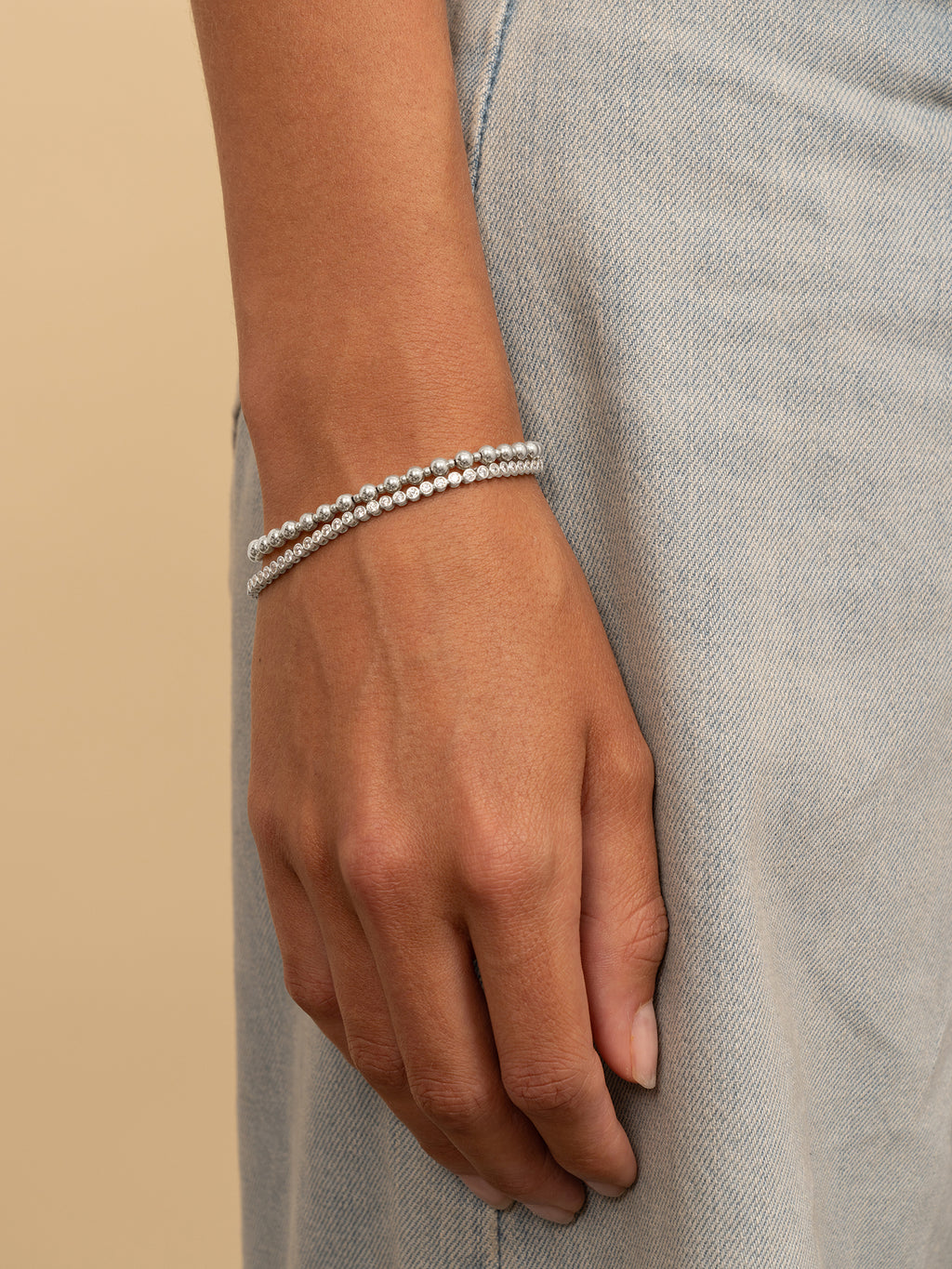 Bold Mix Armband 4mm + 2mm