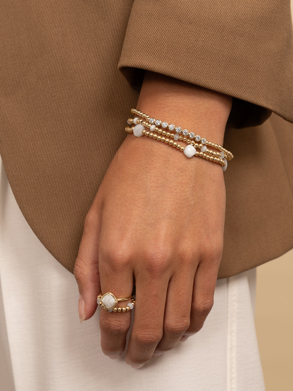Cushion Cut Armband Moonstone