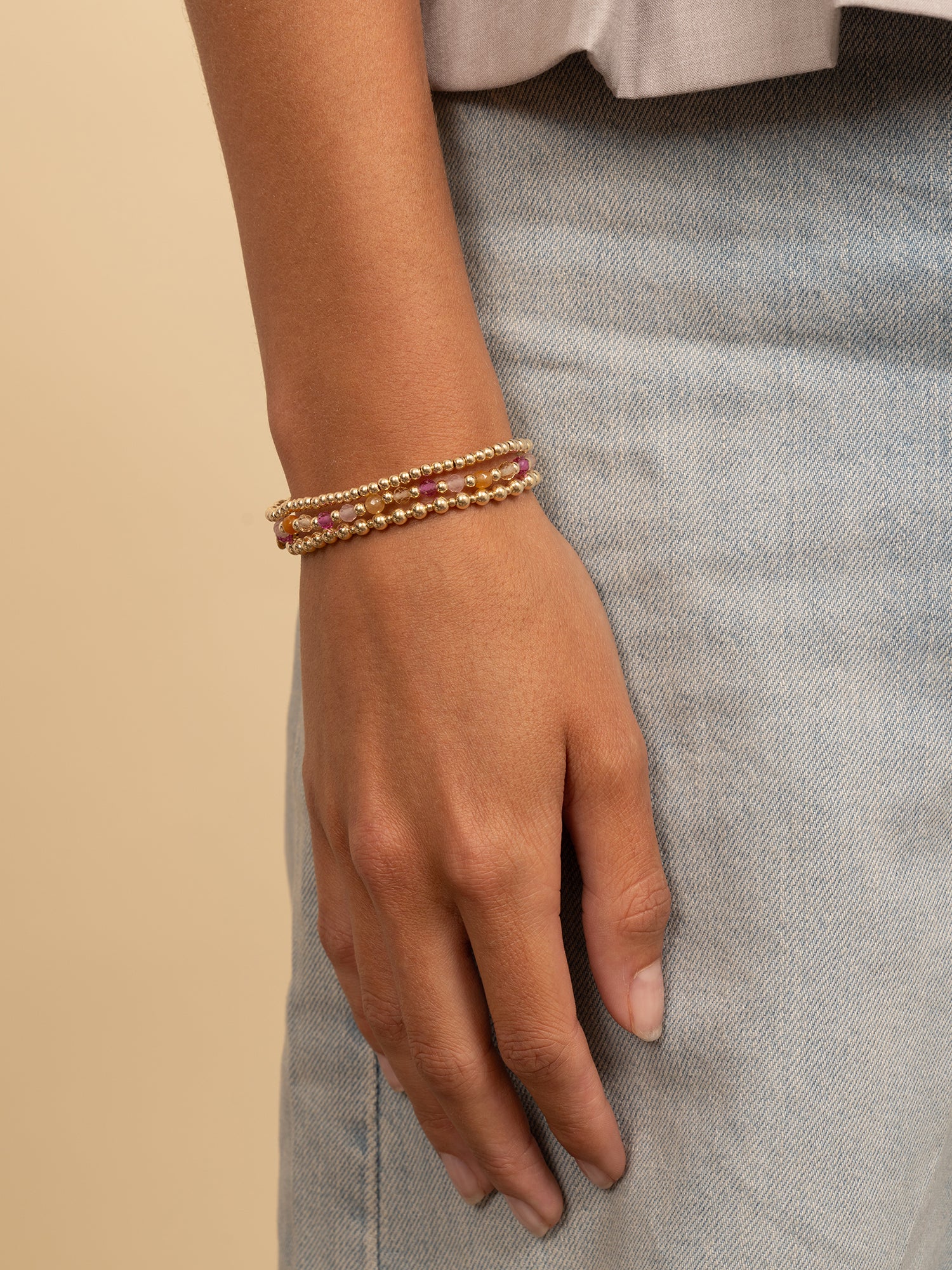 Interstellar Armband Multi Gem - Sunset