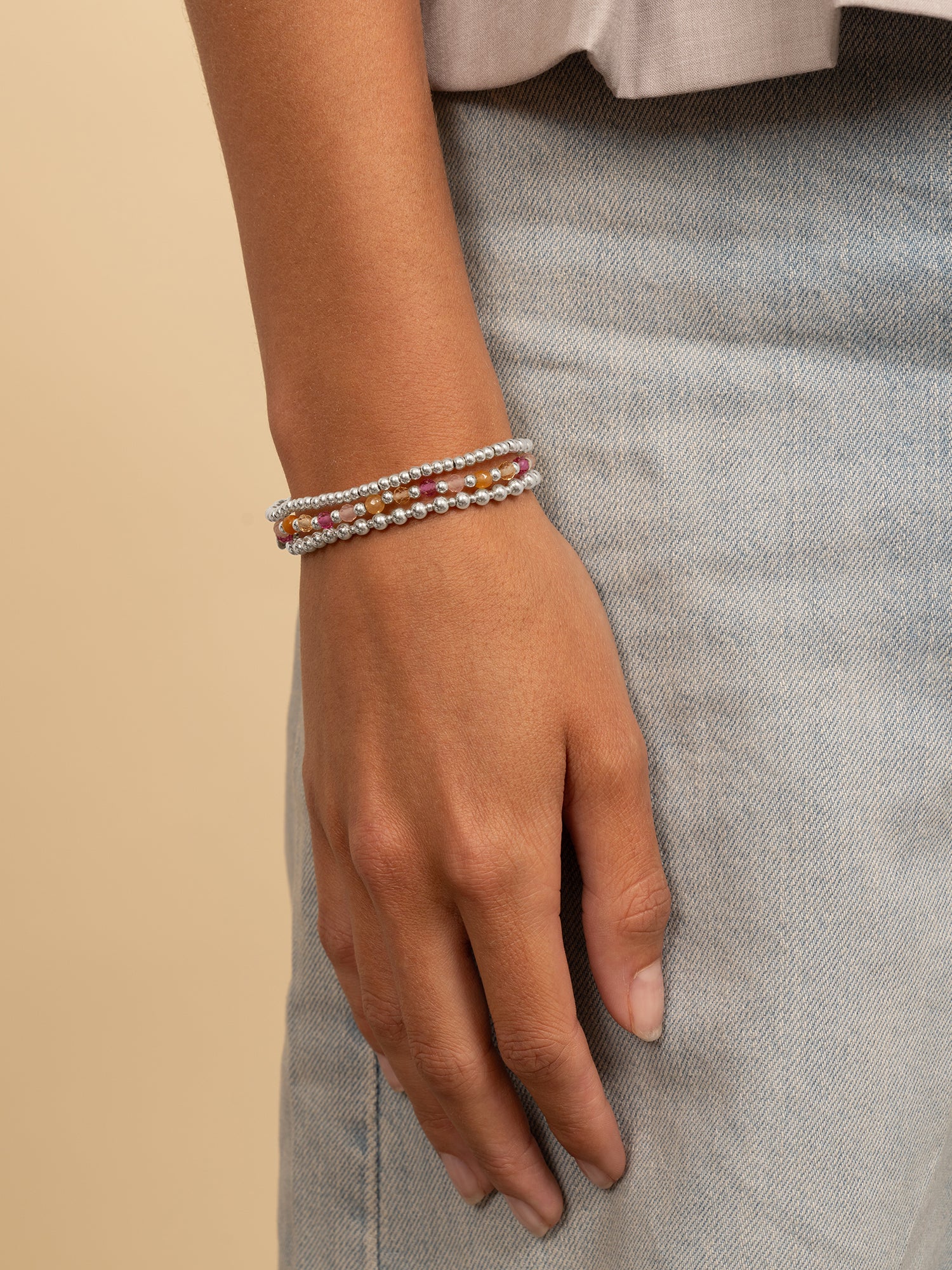 Interstellar Armband Multi Gem - Sunset