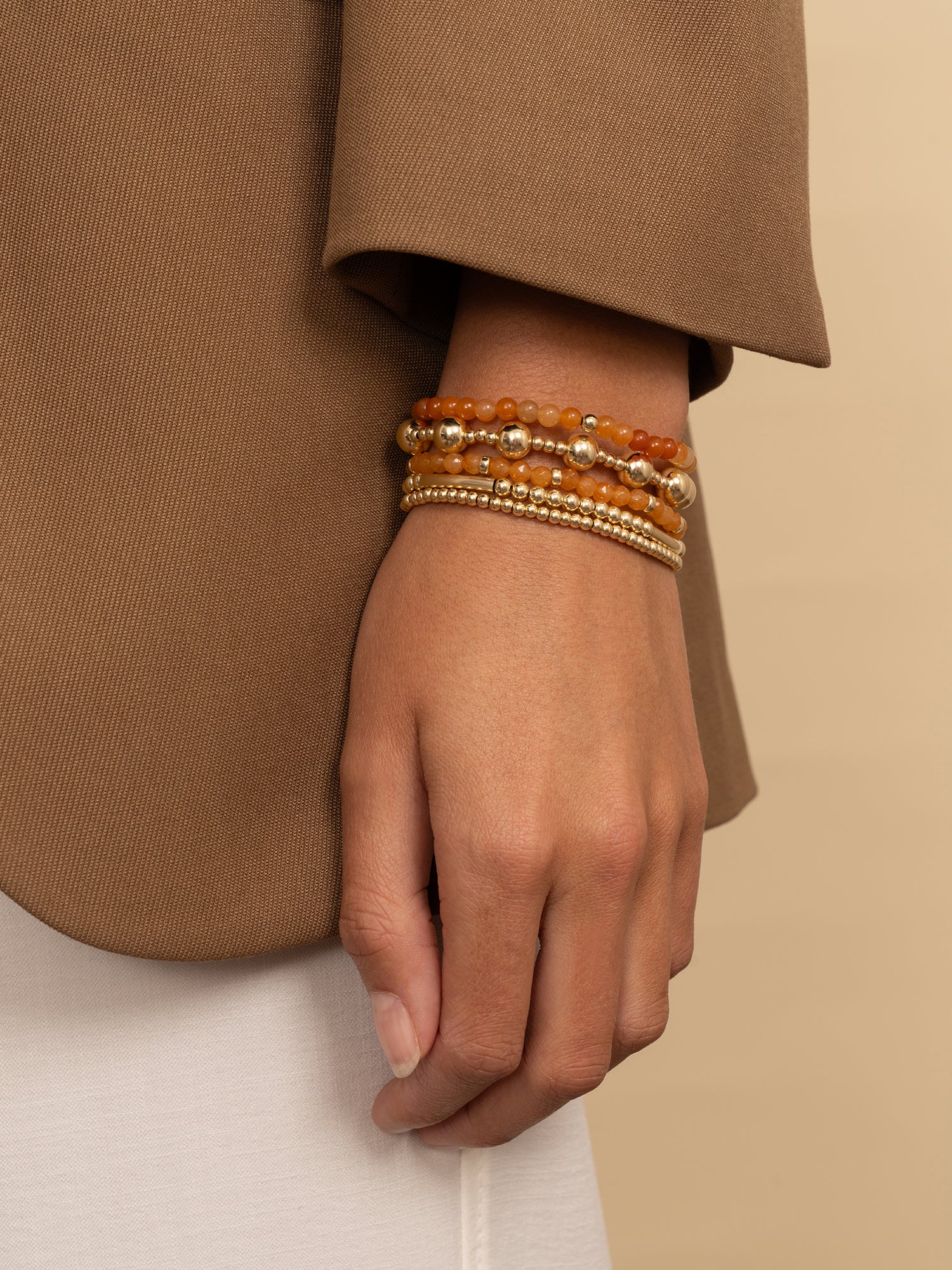 Saturn Armband Small Red Aventurine