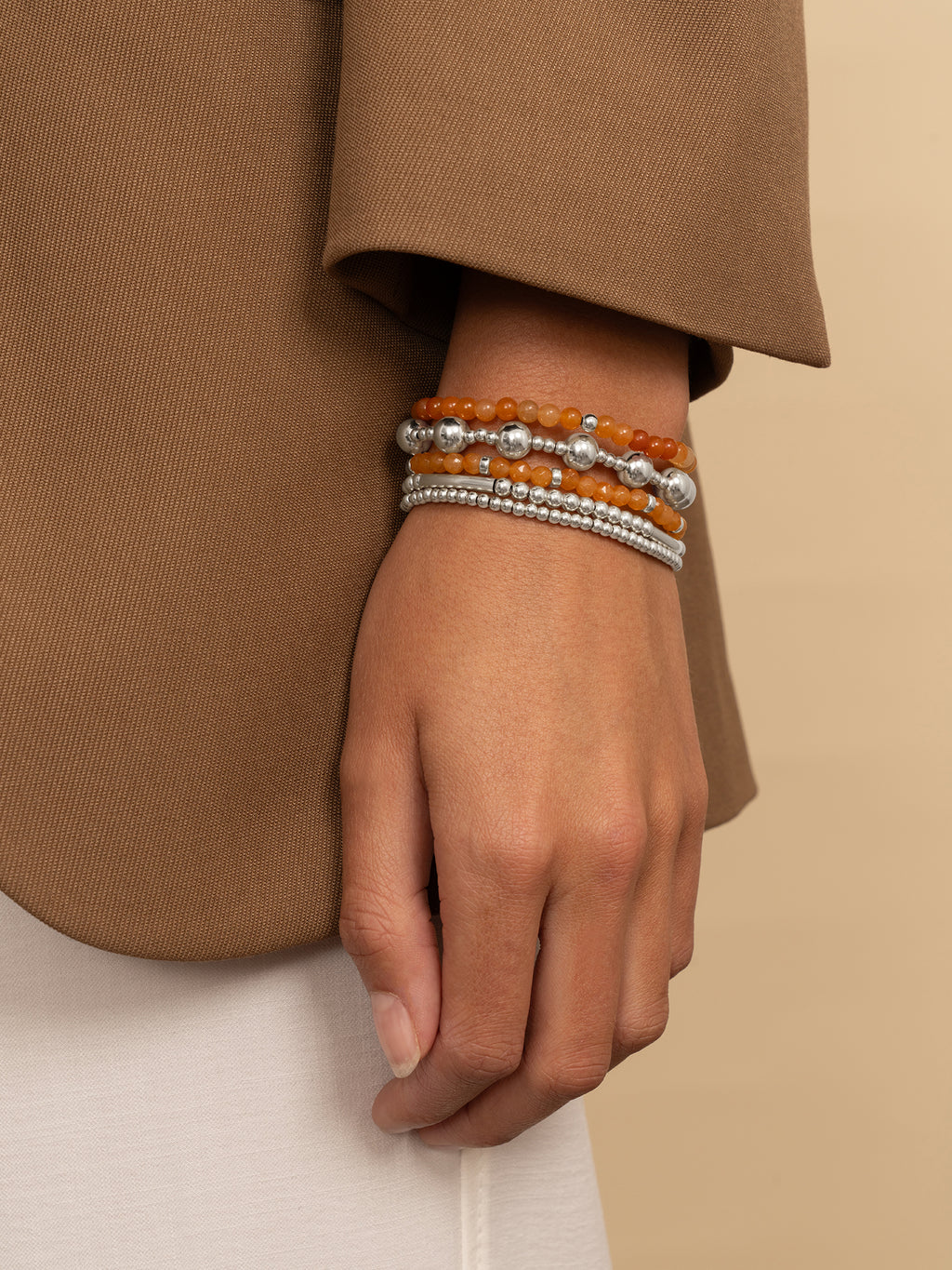 Saturn Armband Small Red Aventurine