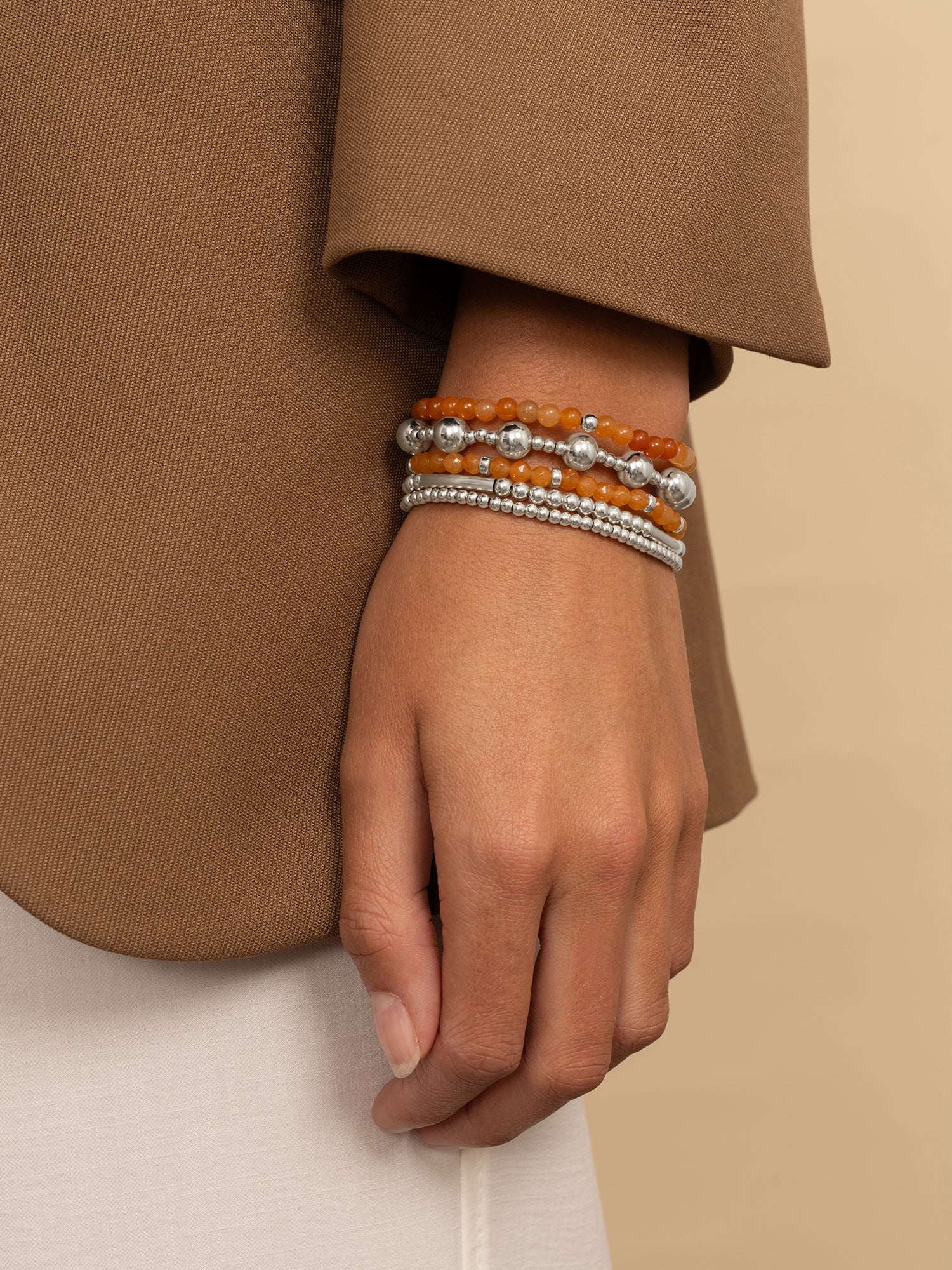 Saturn Armband Small Red Aventurine