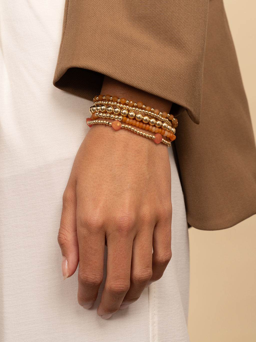 Cushion Cut Armband Red Aventurine