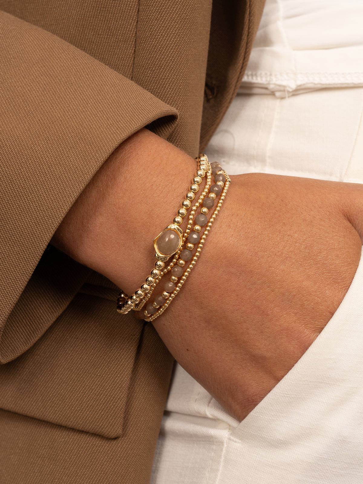 Flow Armband Smoky Quartz