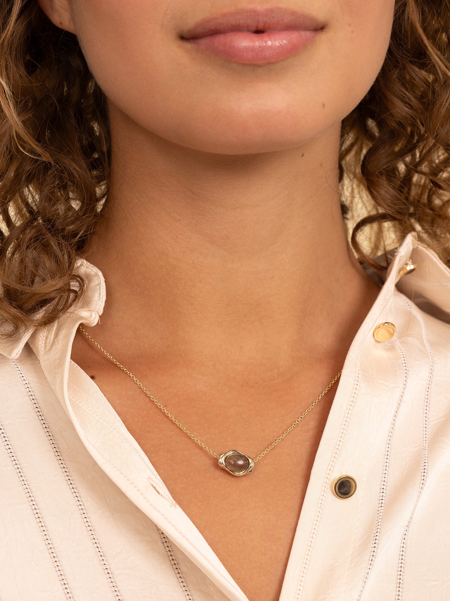 Flow Pendant Smoky Quartz
