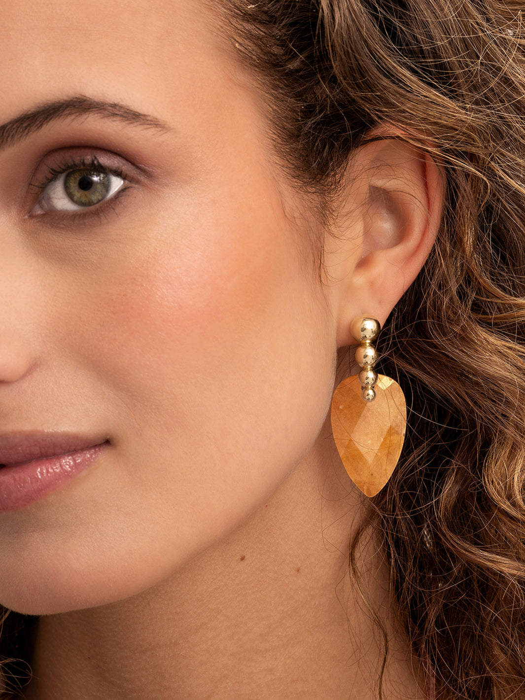 Oorbel Edelstenen Blossom Red Aventurine - Oorbel Edelstenen Blossom Red Aventurine