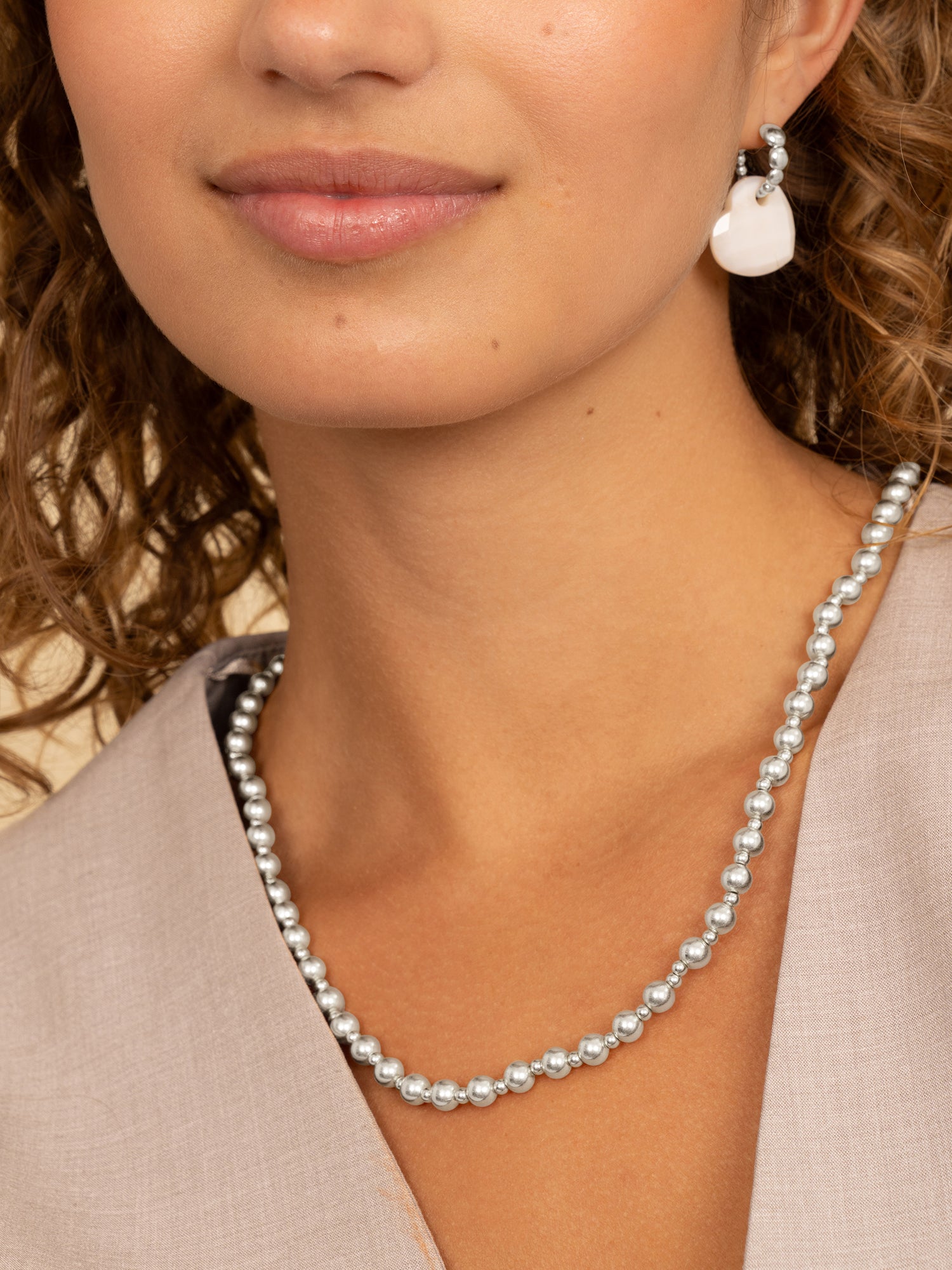 Kralen Ketting 3mm + 6mm - 42cm +2cm