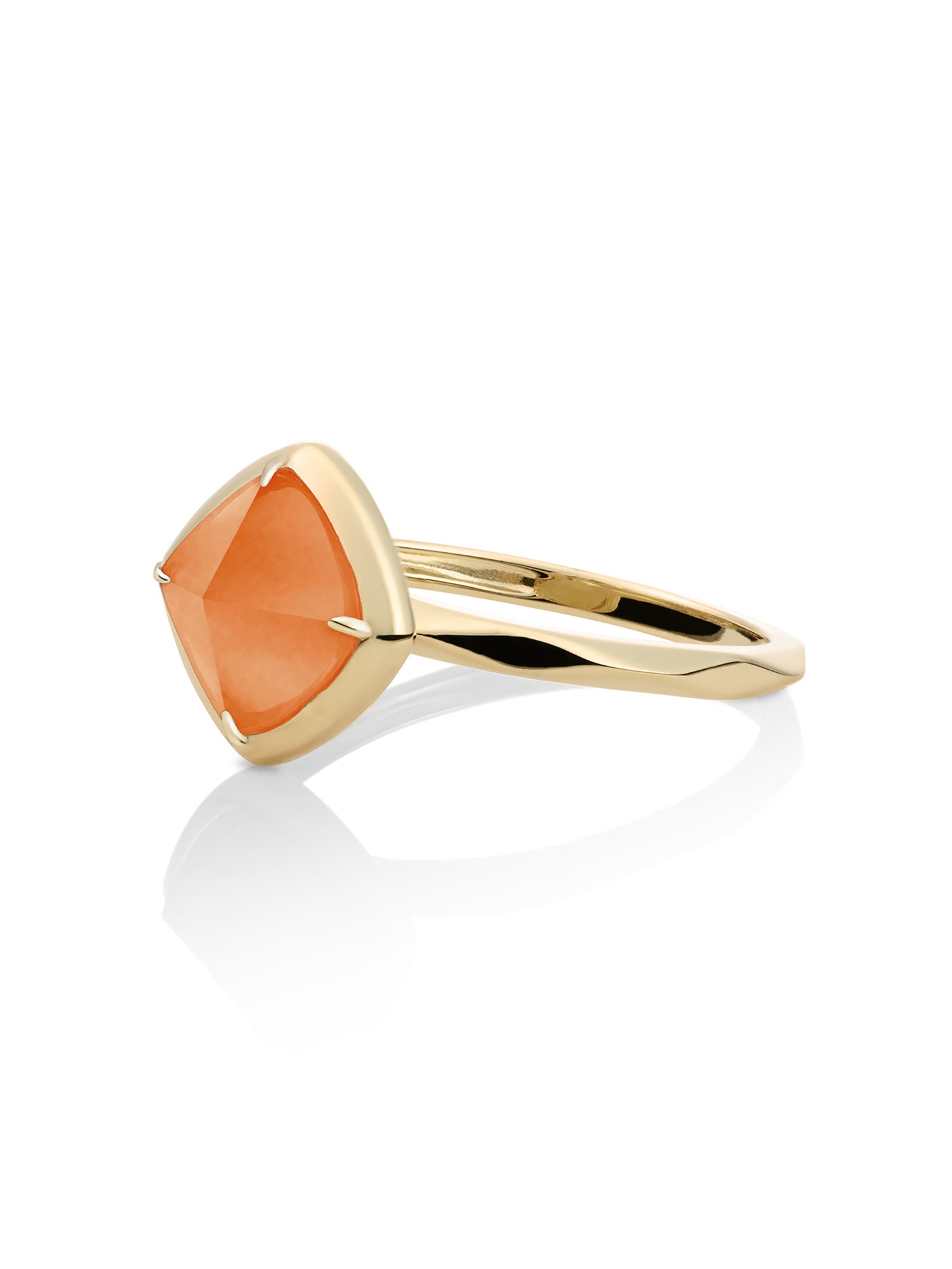 Edge Ring Red Aventurine 9K Goud - Oranje / 56
