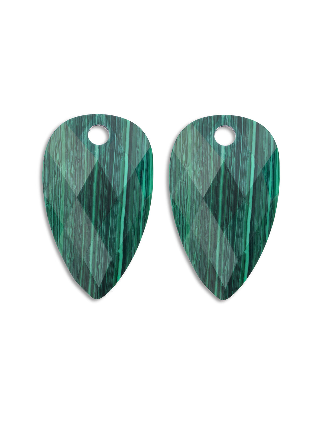 Oorbel Edelstenen Blossom Malachite - Oorbel Edelstenen Blossom Malachite