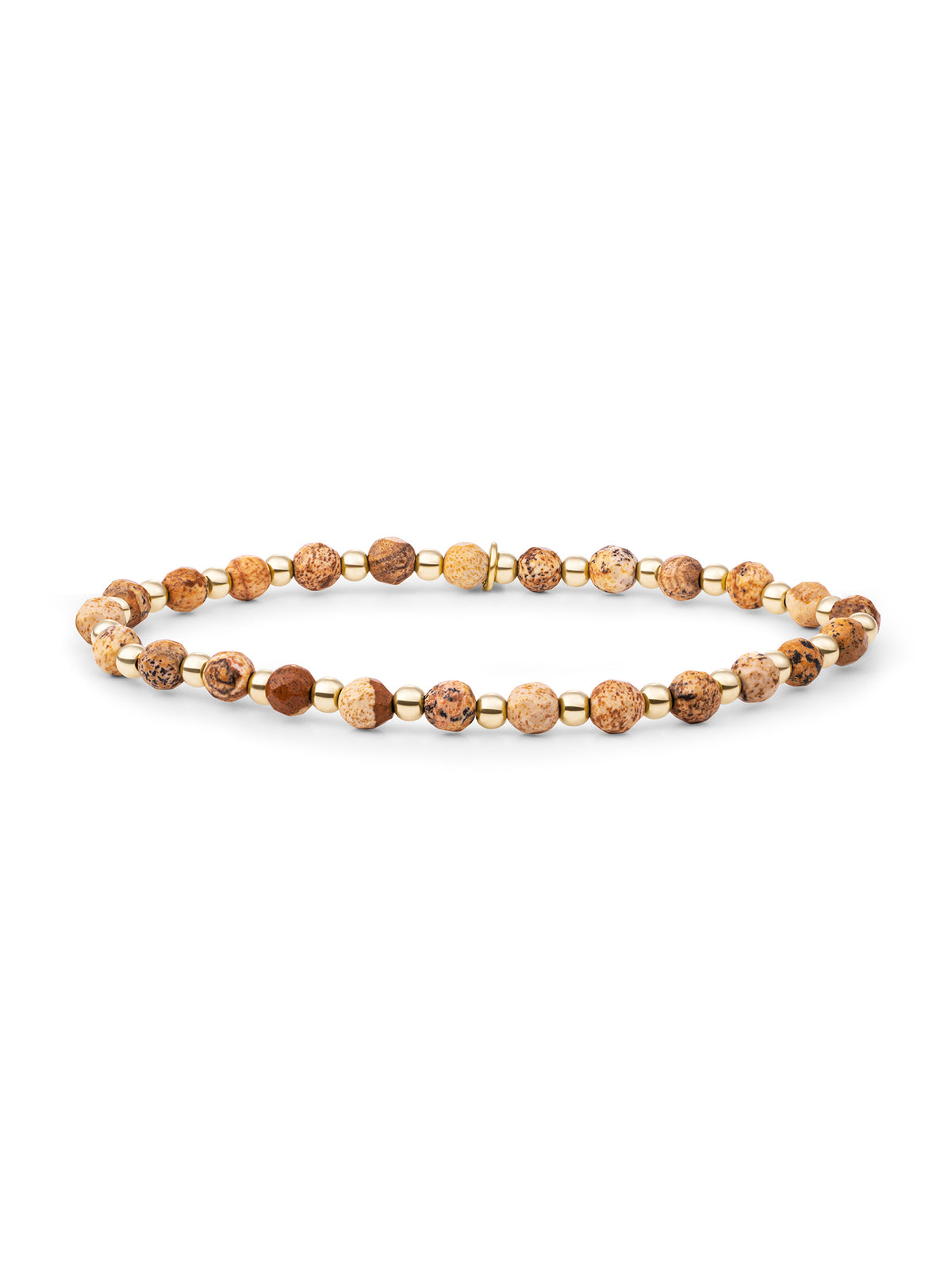 Interstellar Armband Landscape Jasper - Gold Plated
