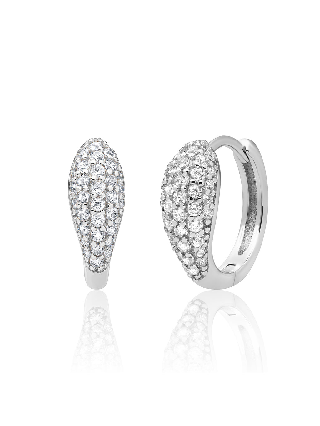 Bold Fuse Small Creolen Zirconia