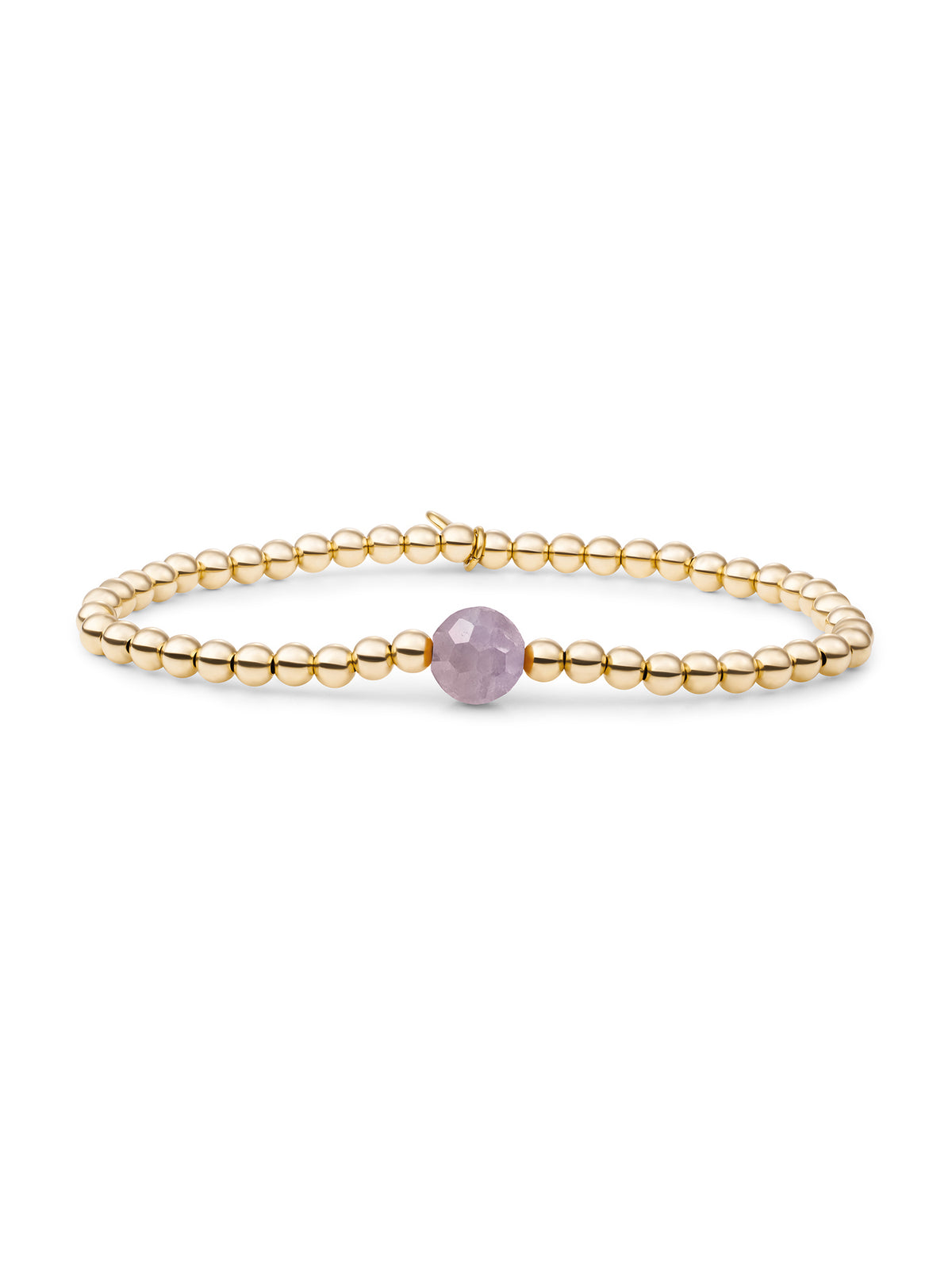 Core Armband Aubergine Quartz - Gold Plated