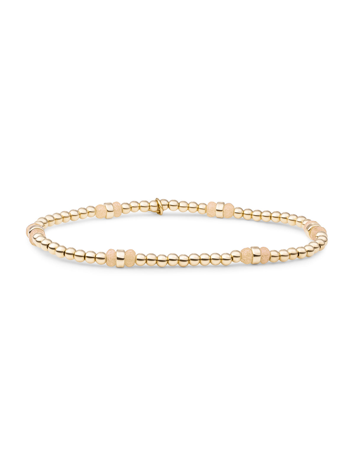 Double Reverse Roundel Armband Buttery Jade - Gold Plated